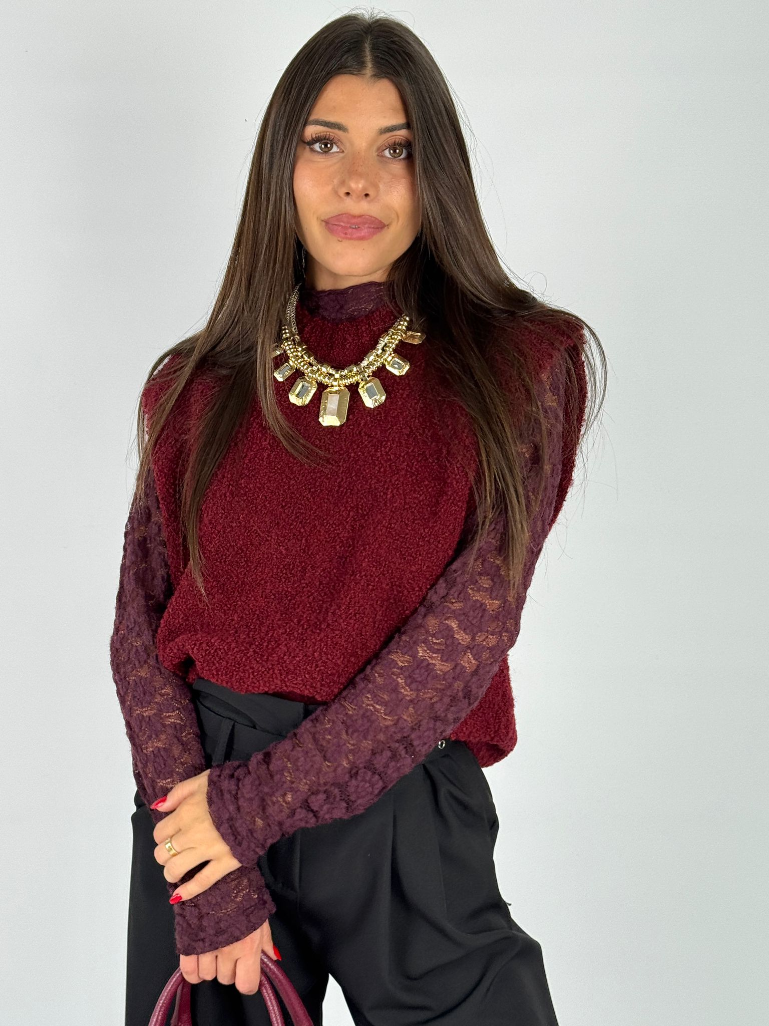 Gilet Lory bordeaux