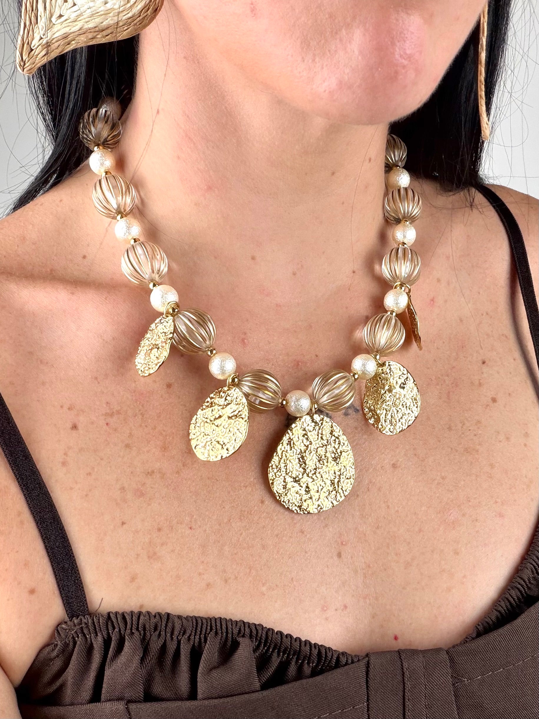 Collana Sfere   - collezione FILO ORO