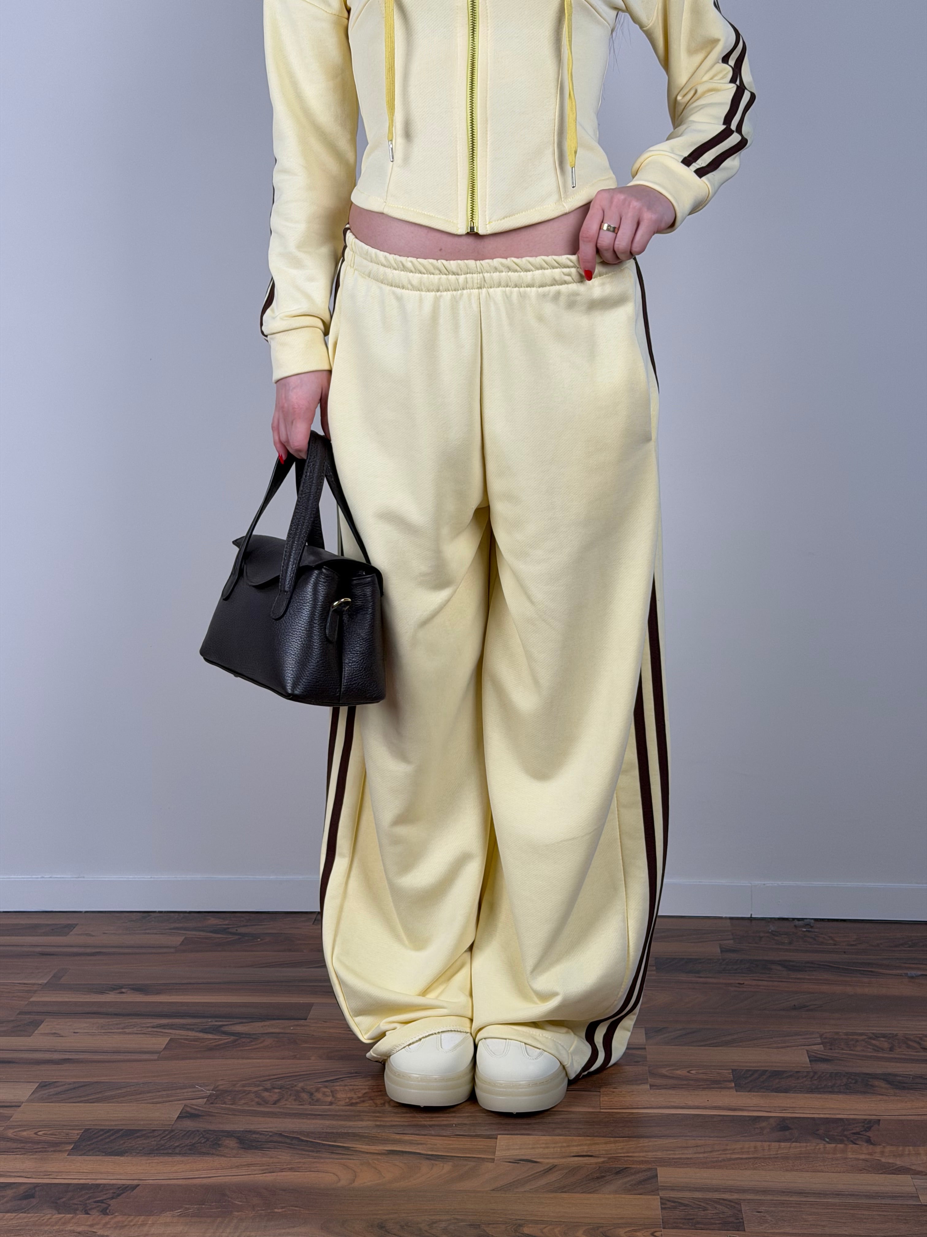 Pantalone tuta iconic gialla