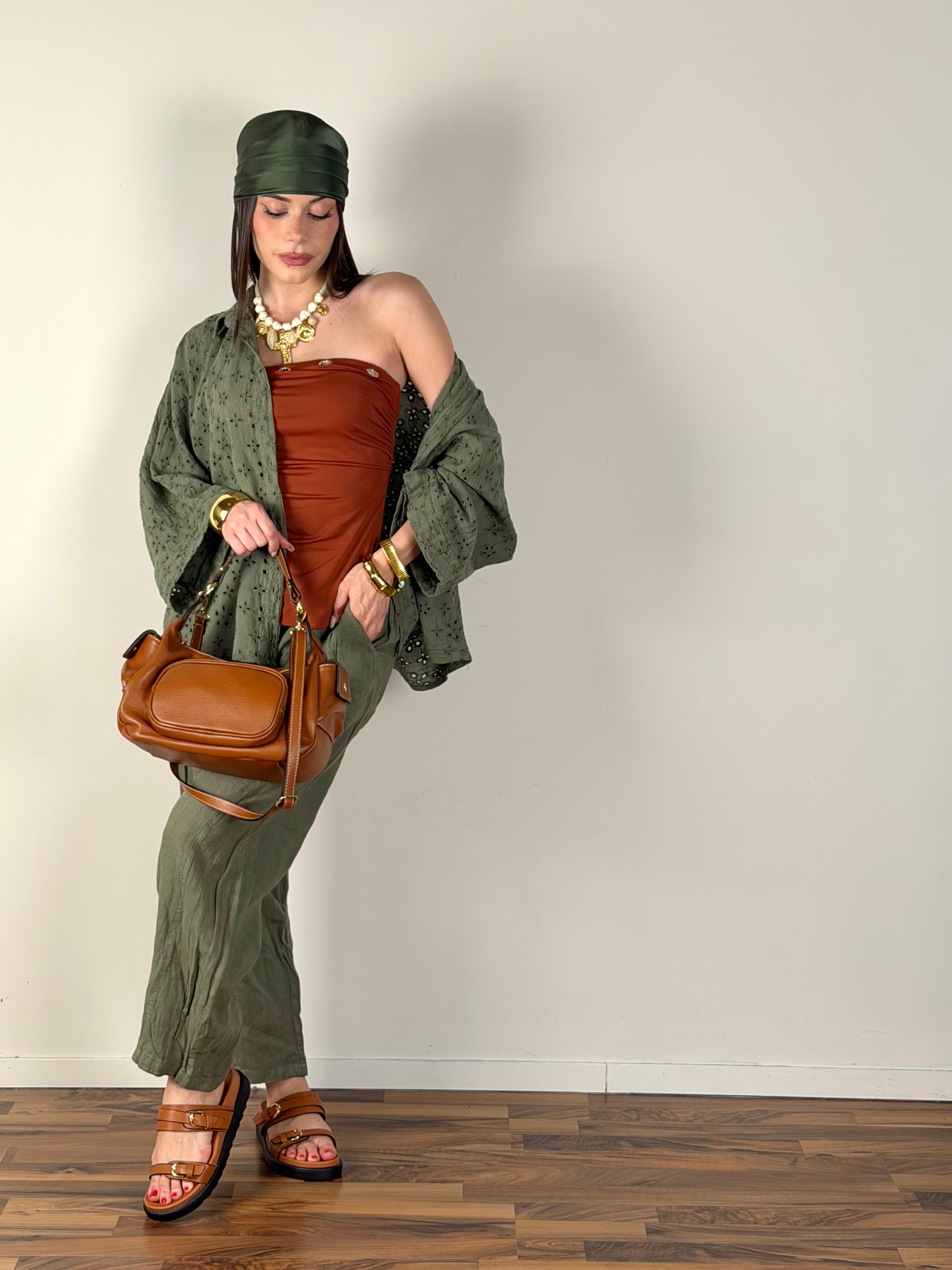 Camicia Sara verde militare