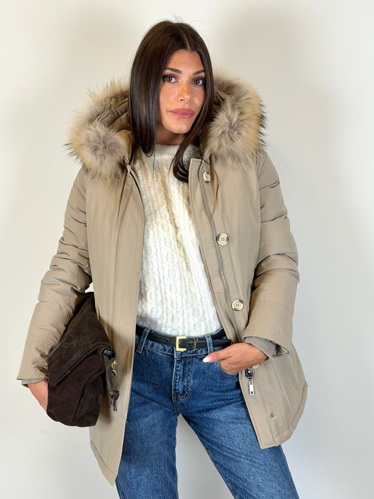 Parka beige
