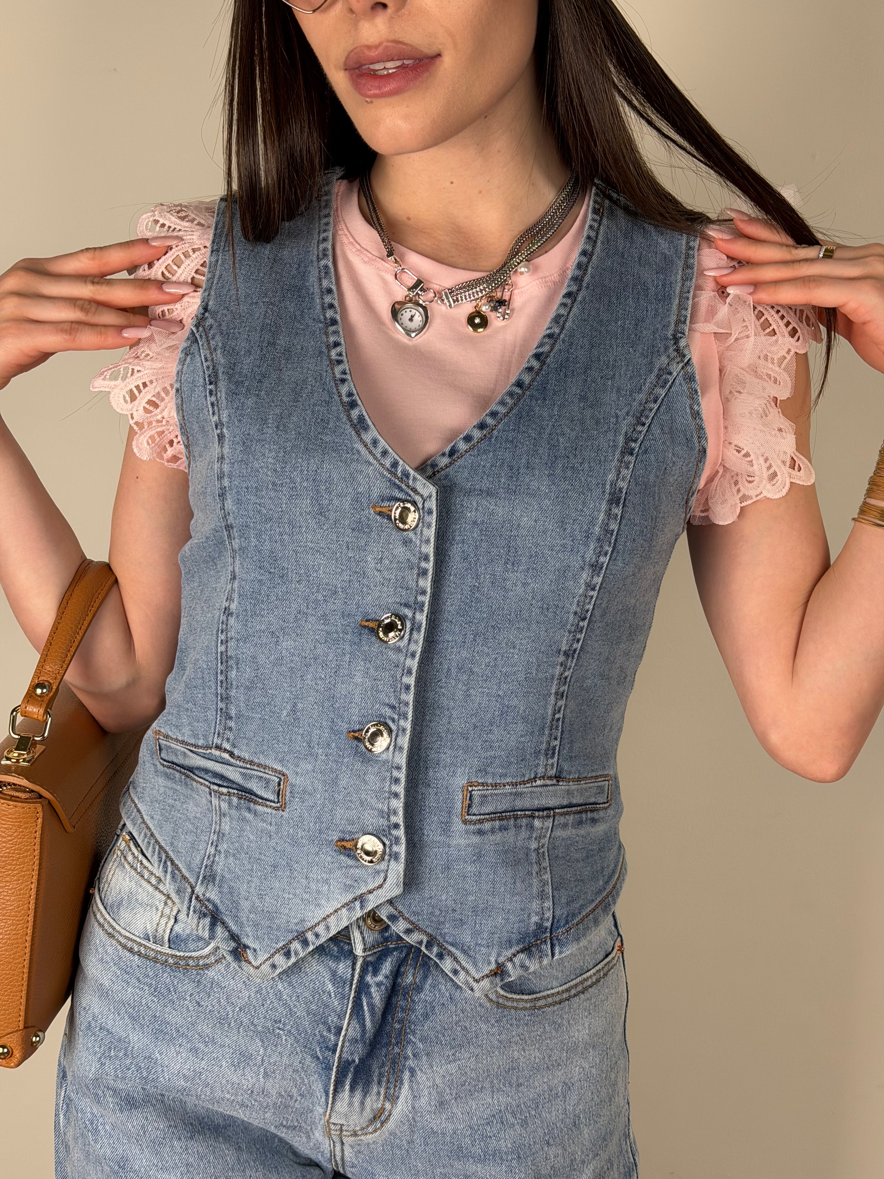 Gilet jeans Barcellona
