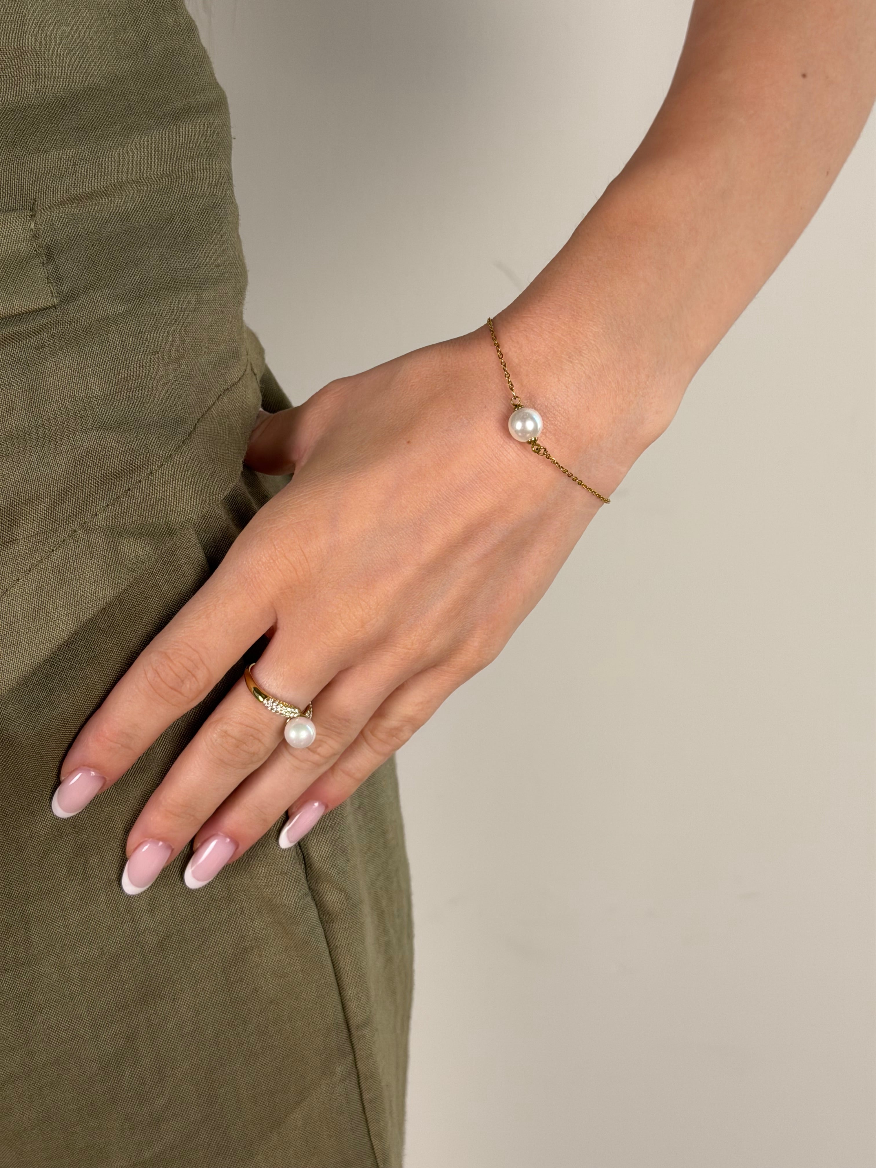Bracciale solitario - collezione perla