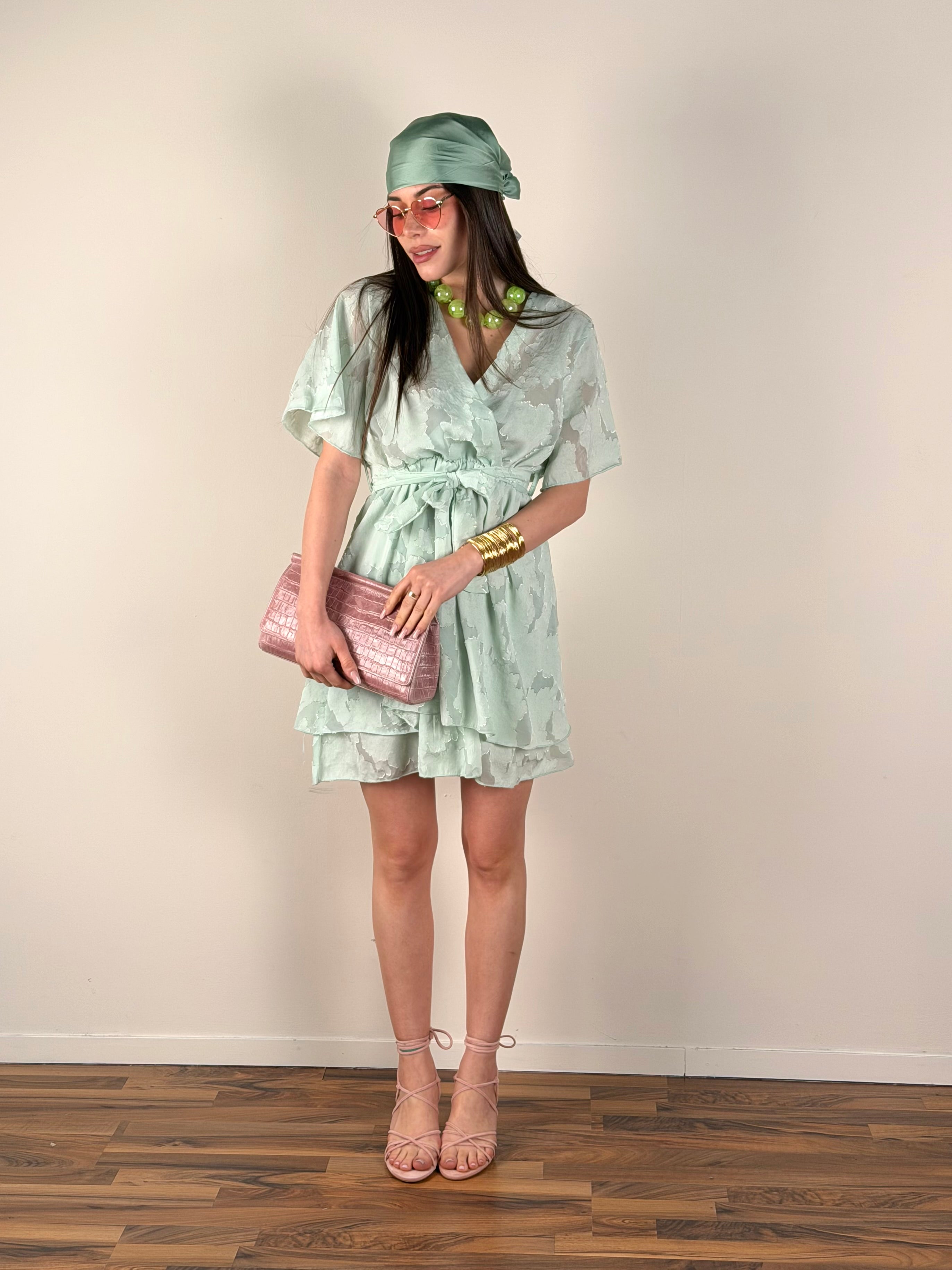 Abito Boho verde
