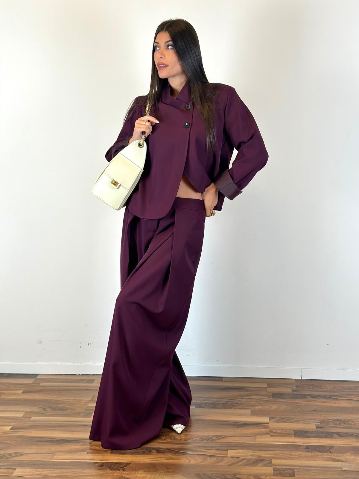 Tailleur VENERE bordeaux