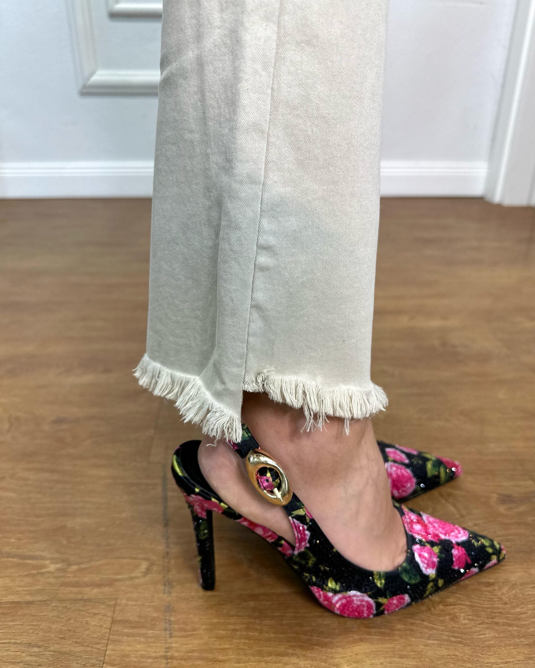 JEANS DENIM DAY 389 sfrangiato beige