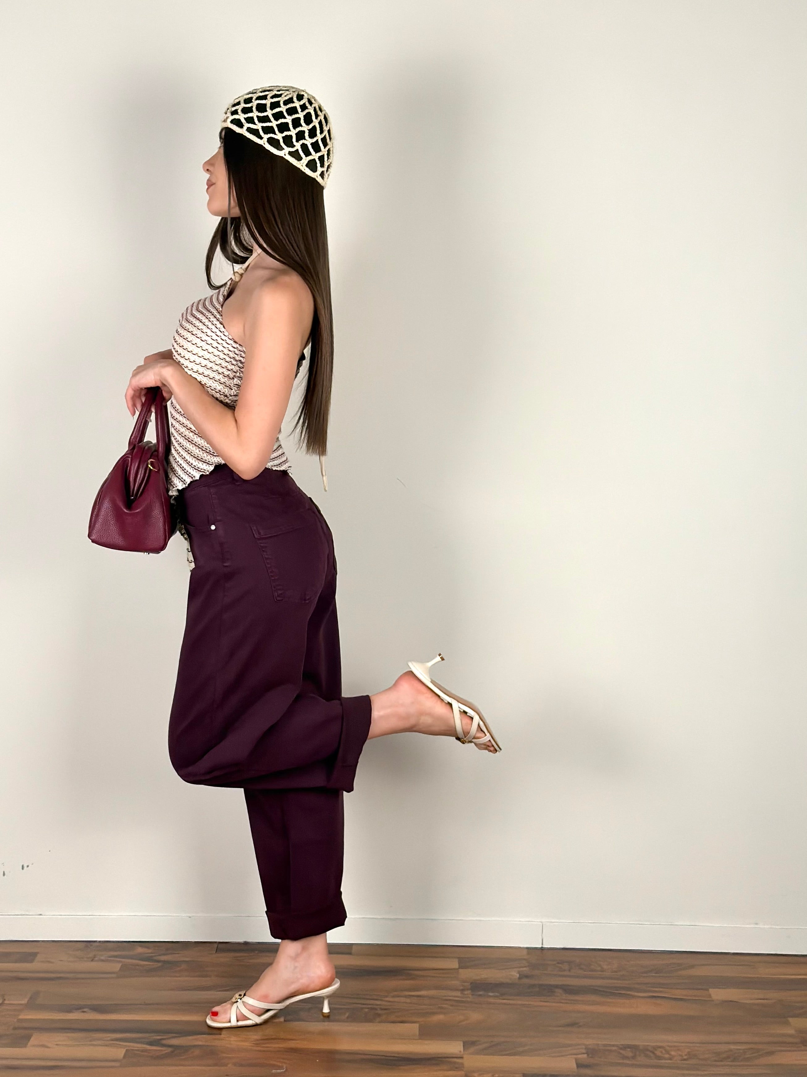 Jeans Élite bordeaux