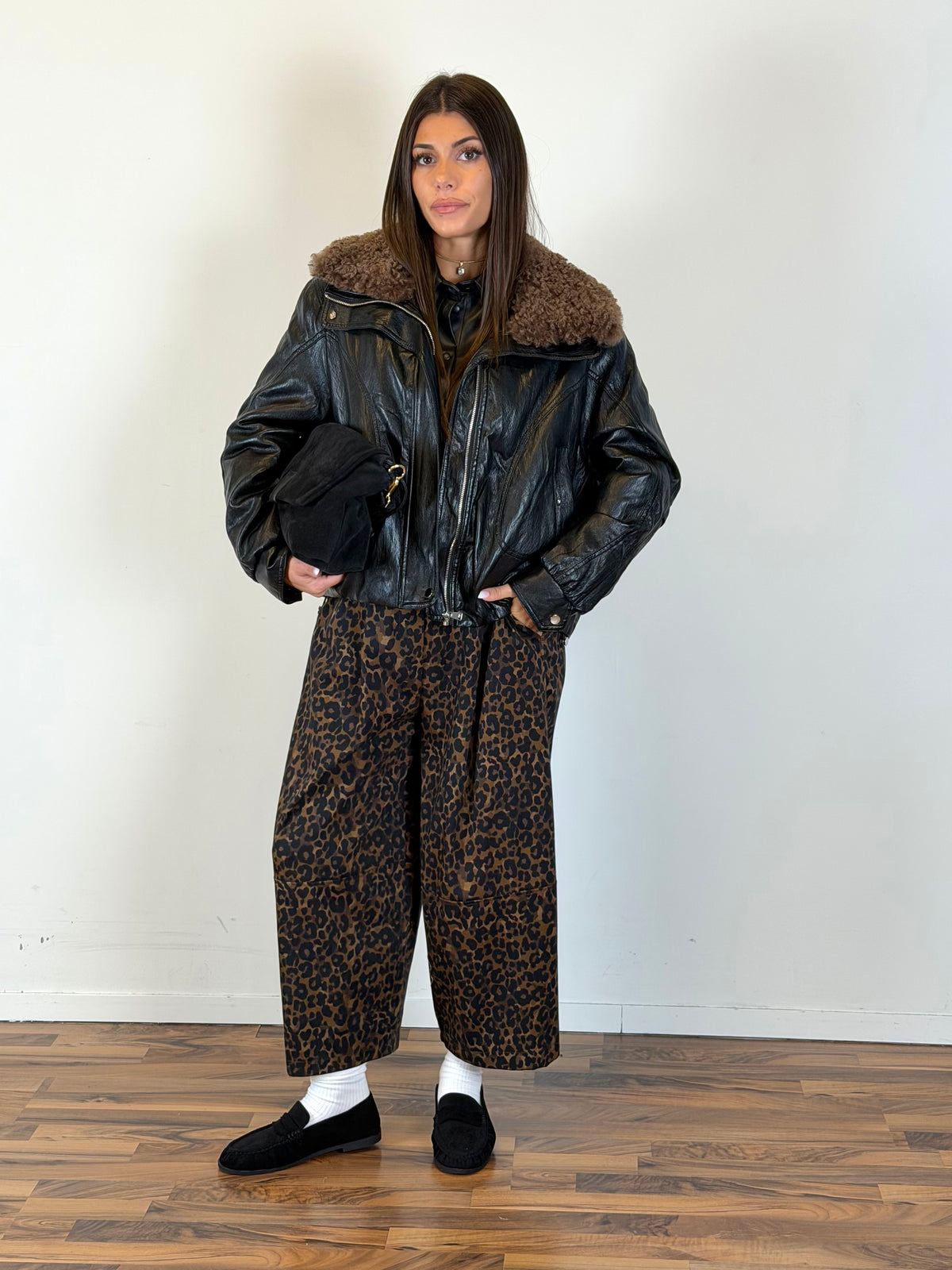 Cappotto Bomber Rebel nero