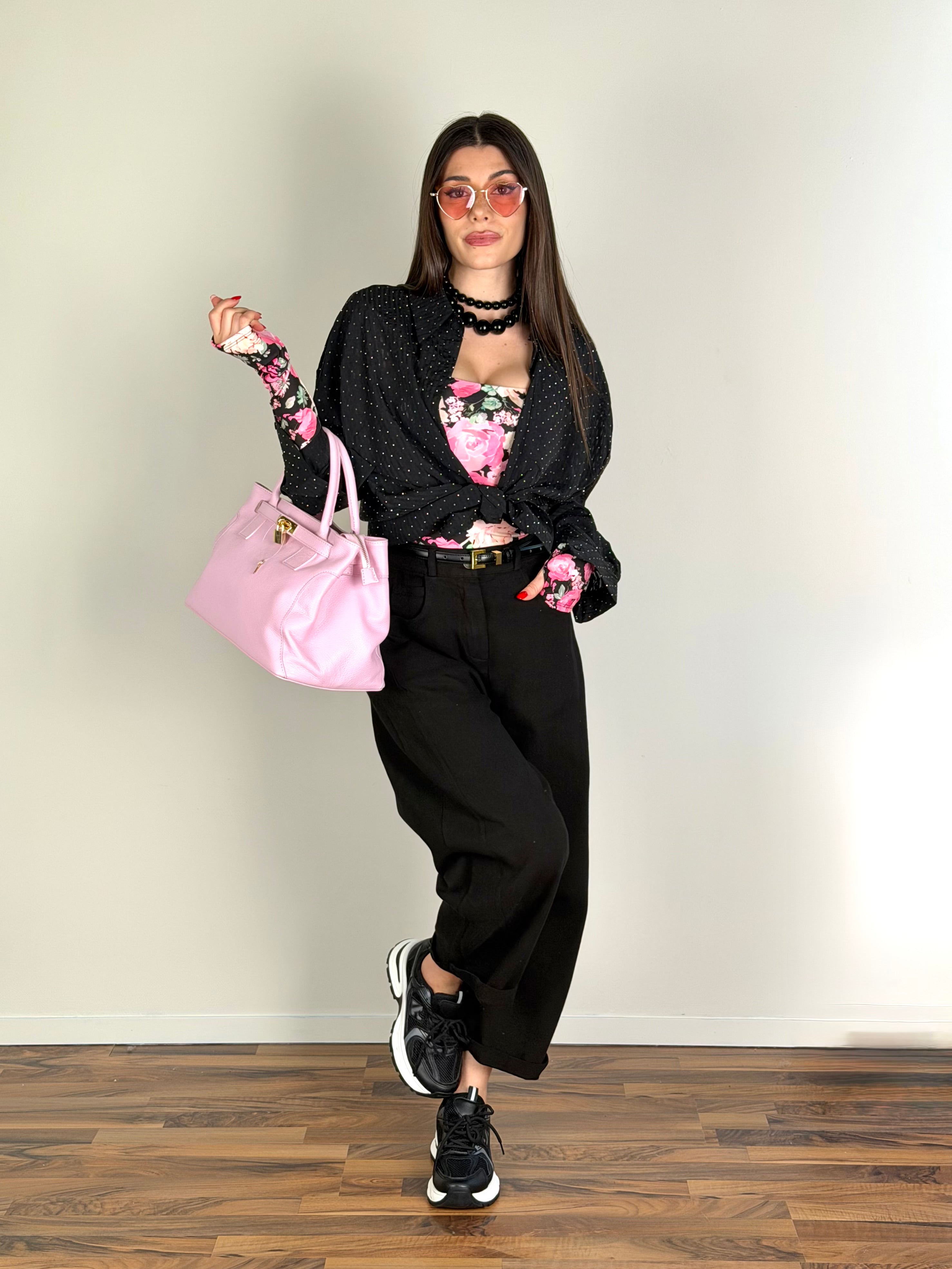 Camicia Zirconia nero