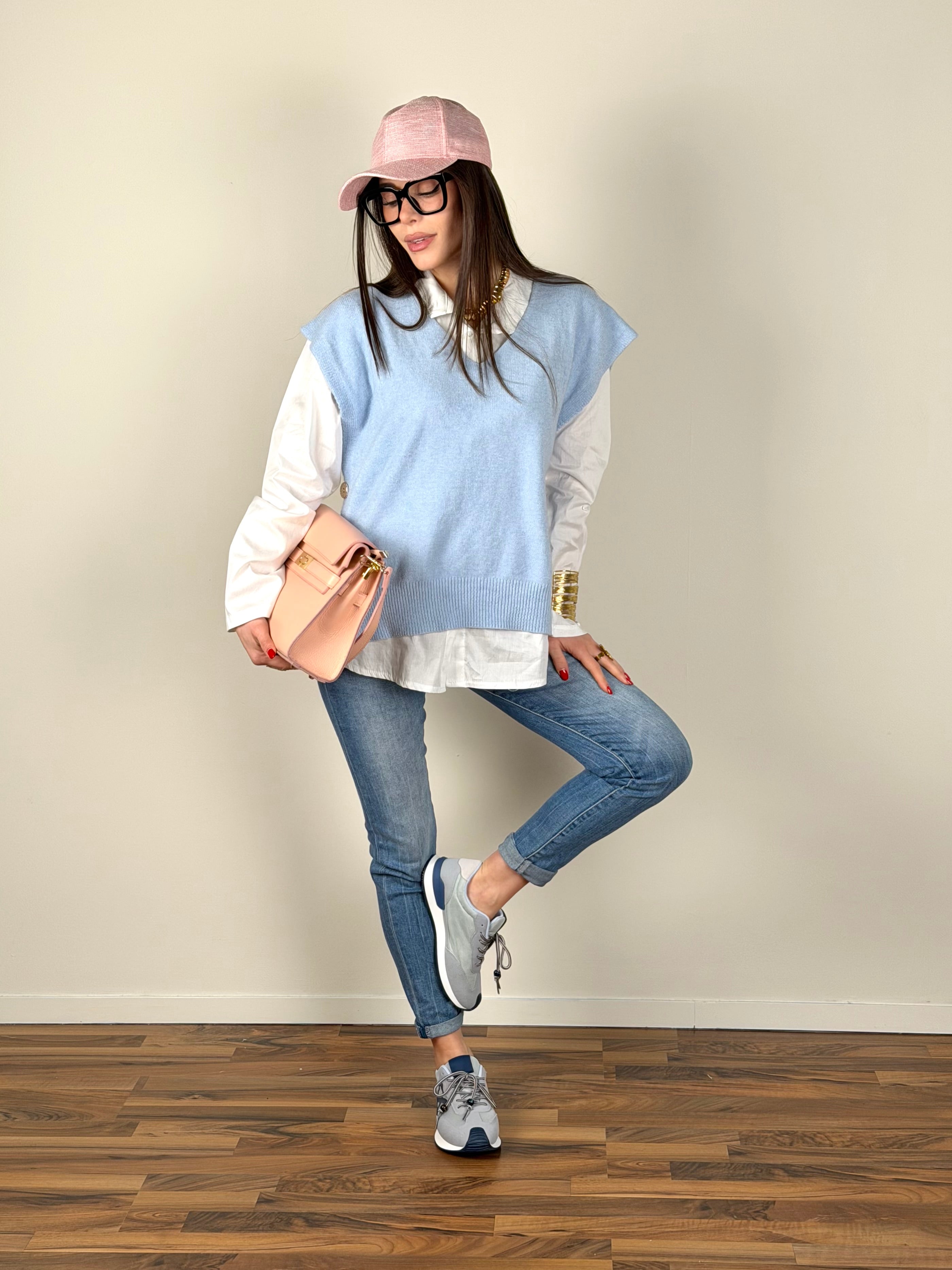 Gilet Matisse celeste