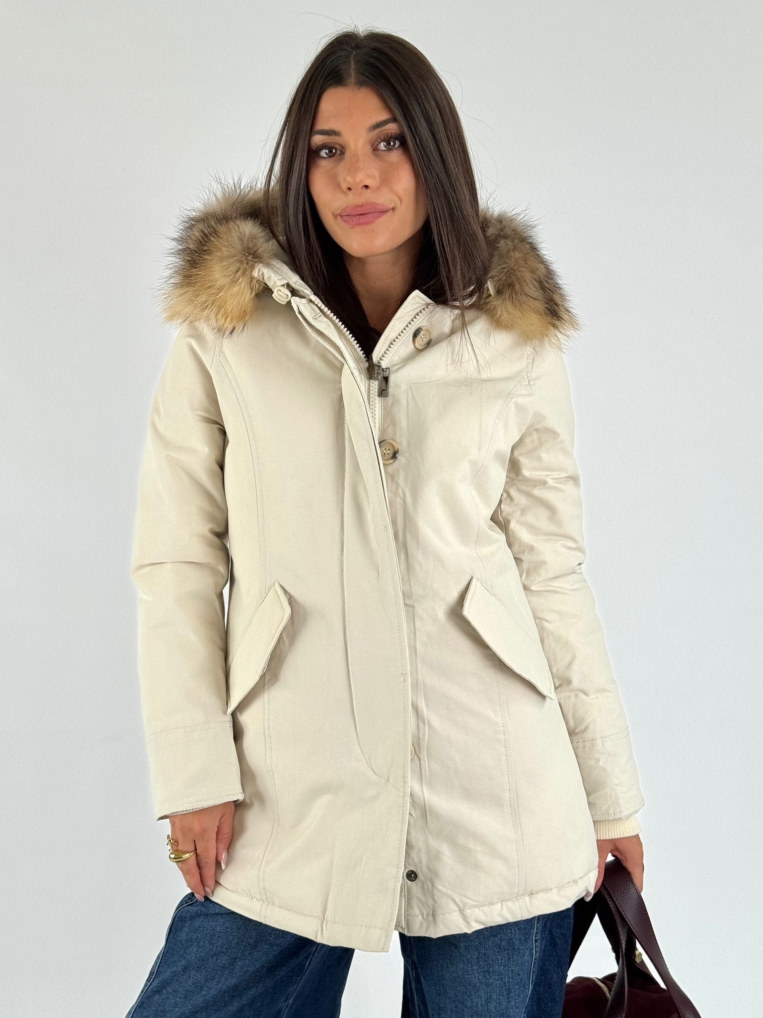 Giaccone Parka bianco