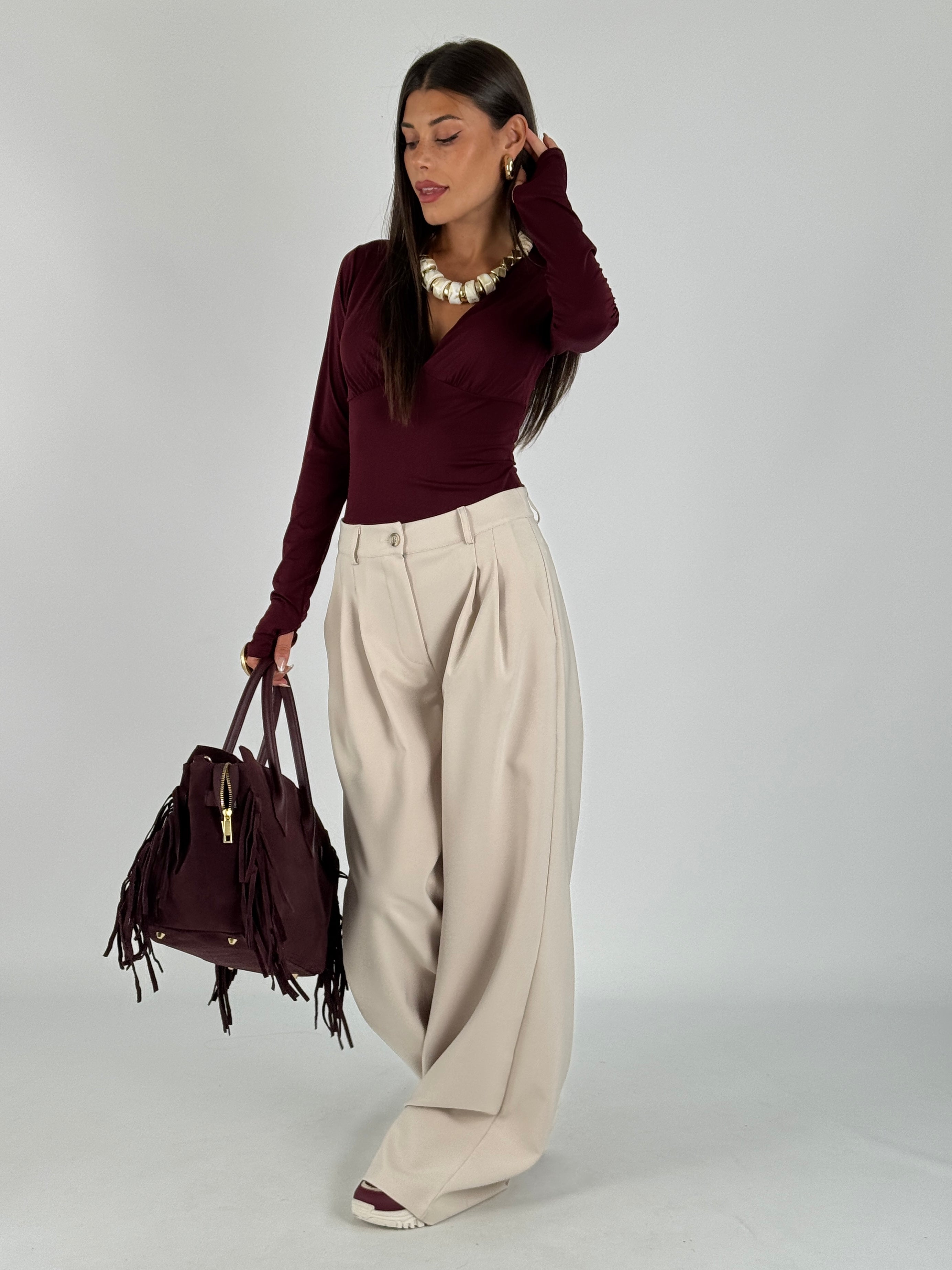 Maglia Ambra bordeaux