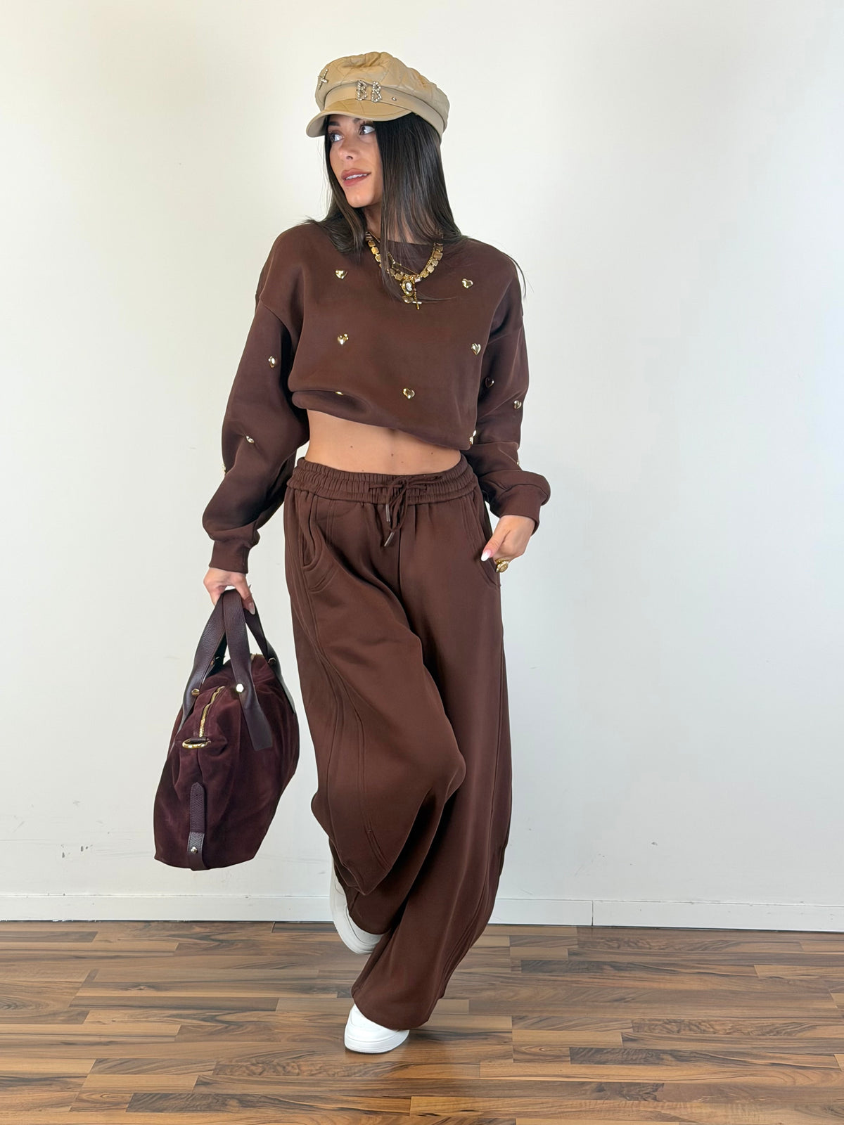 Pantalone tuta Romantica moro
