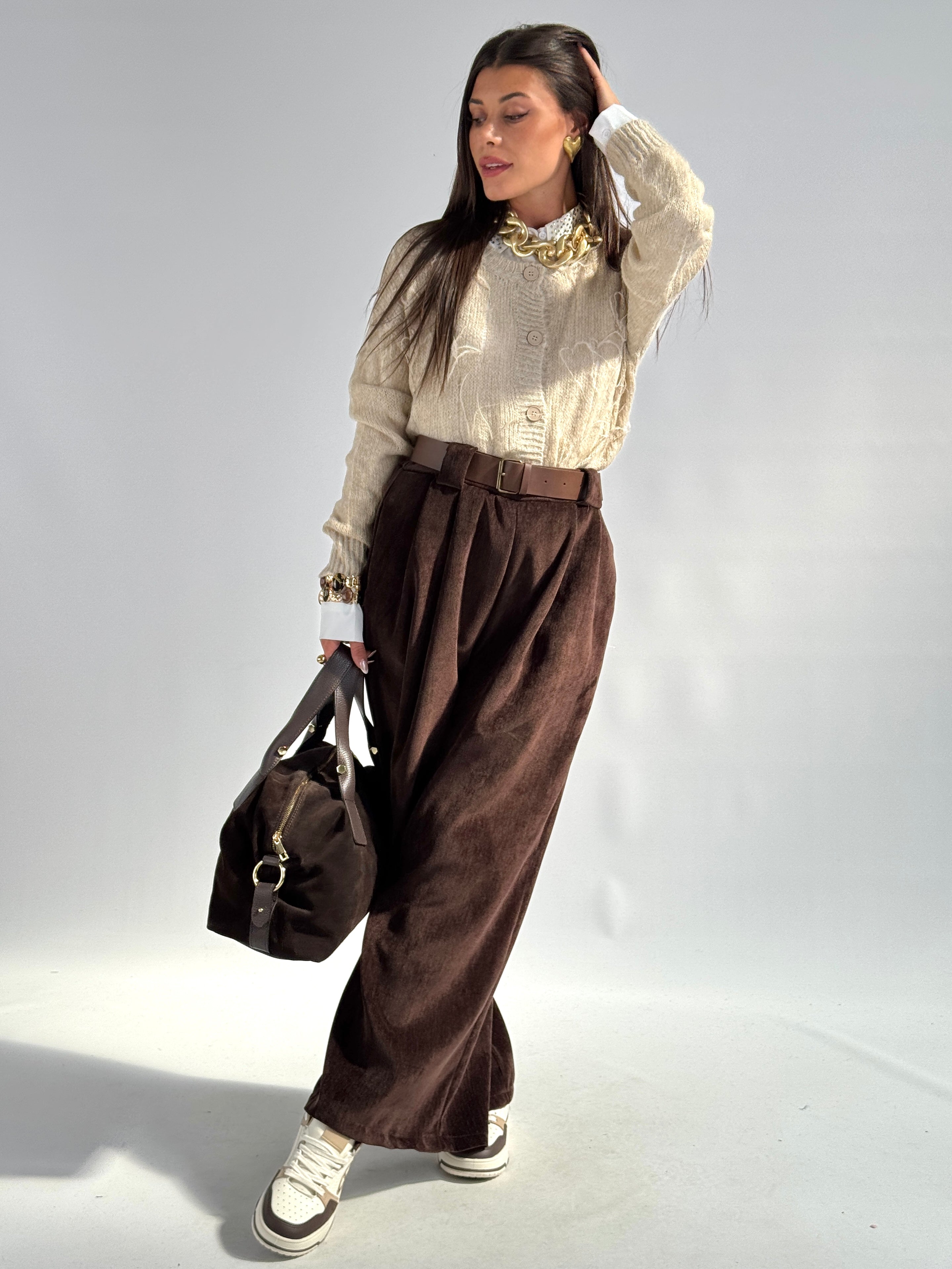 Pantalone Dayana marrone