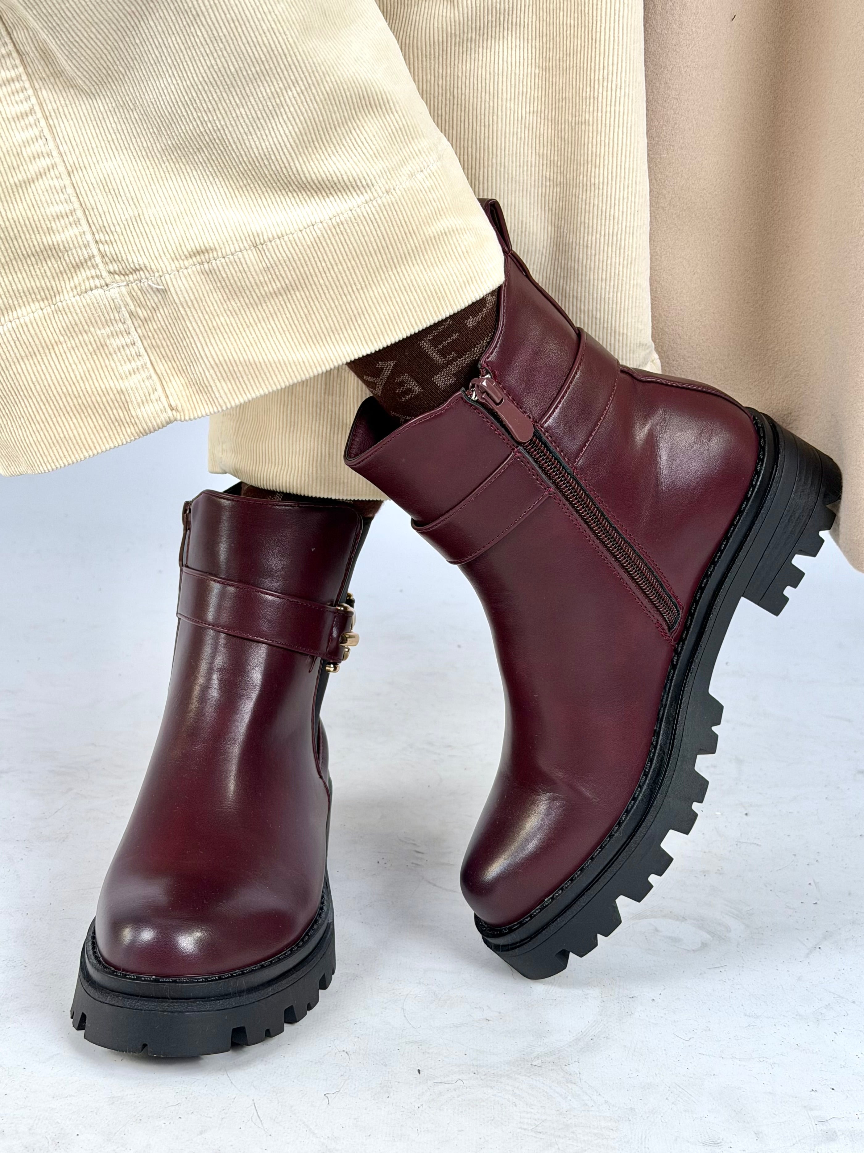 Tronchetto gioiello bordeaux