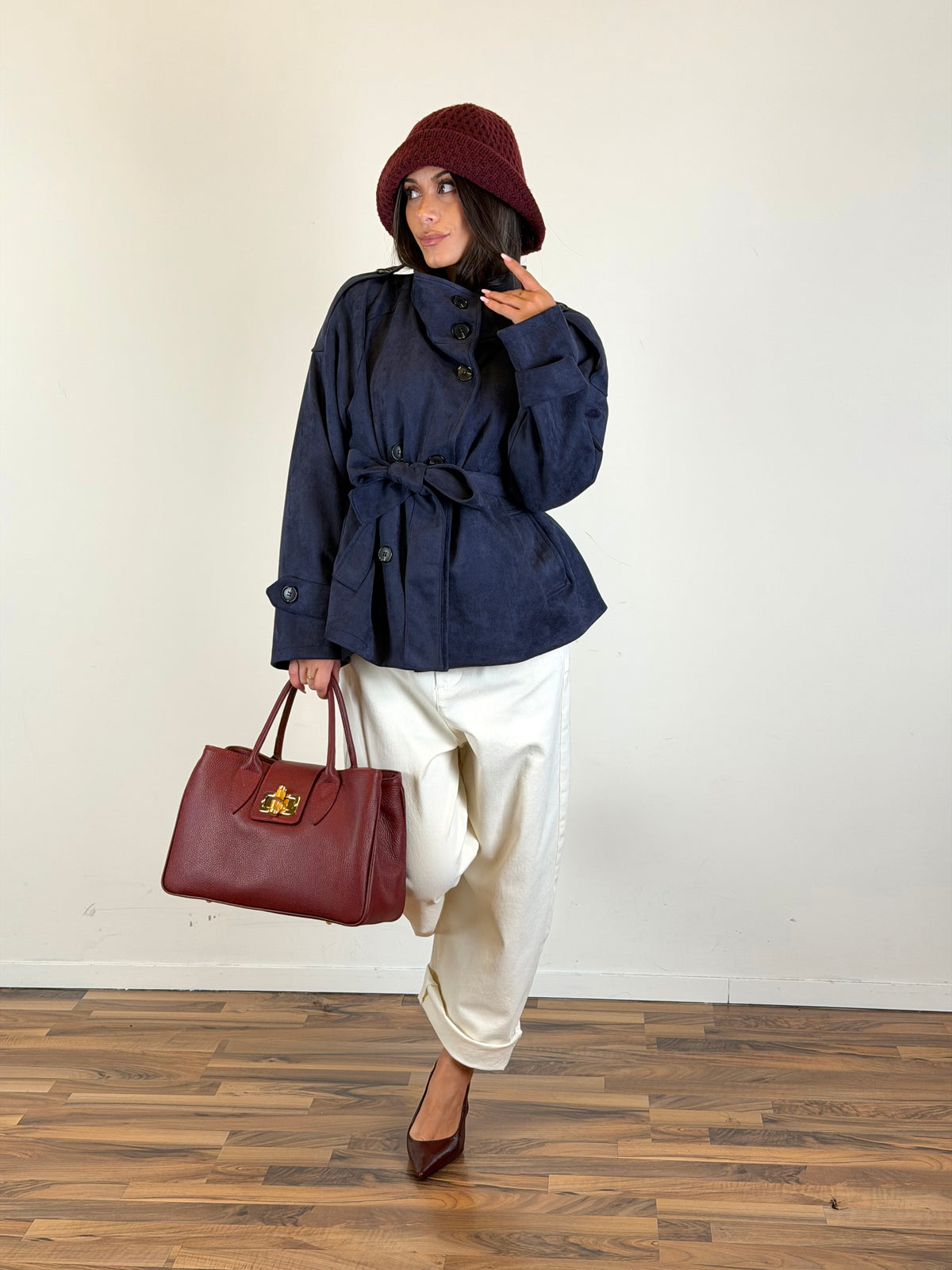 Trench Sweety blu