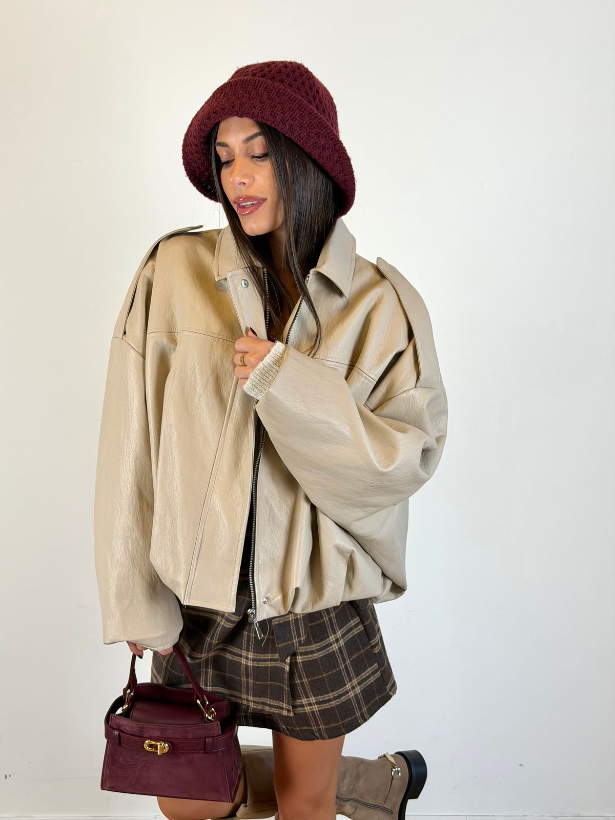 Bomber Remix beige