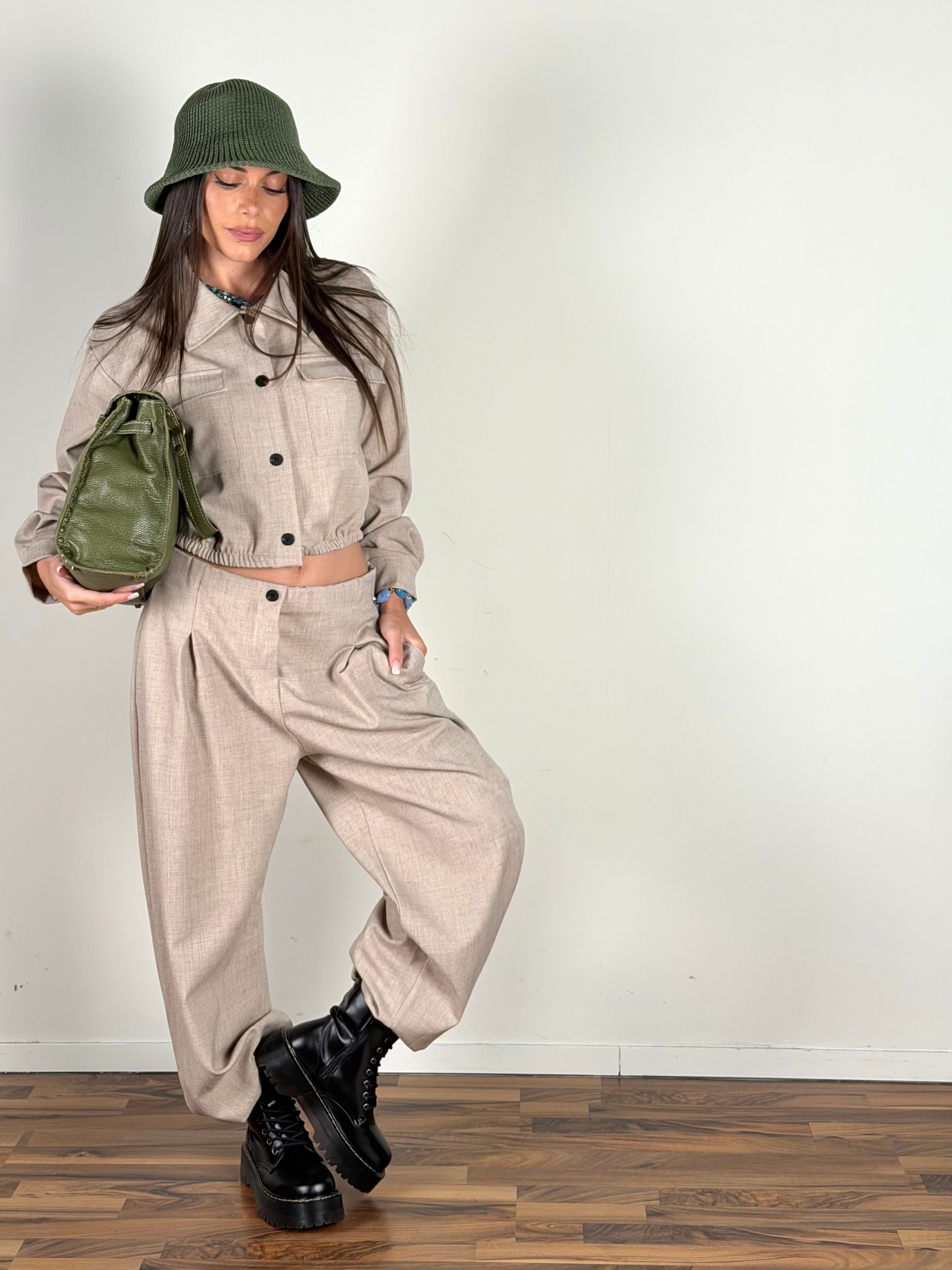 Camicia completo Trix beige