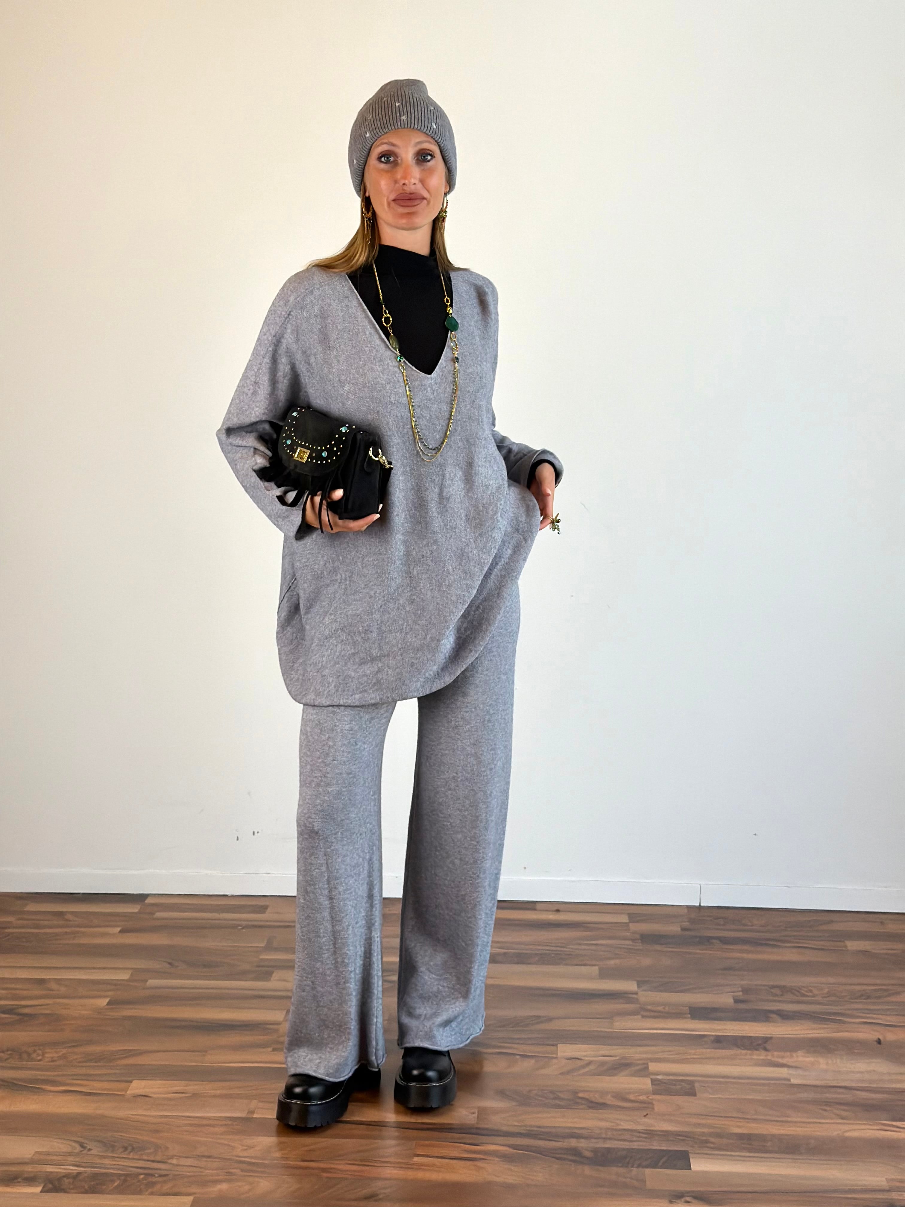 Maglia Sheila over grigio