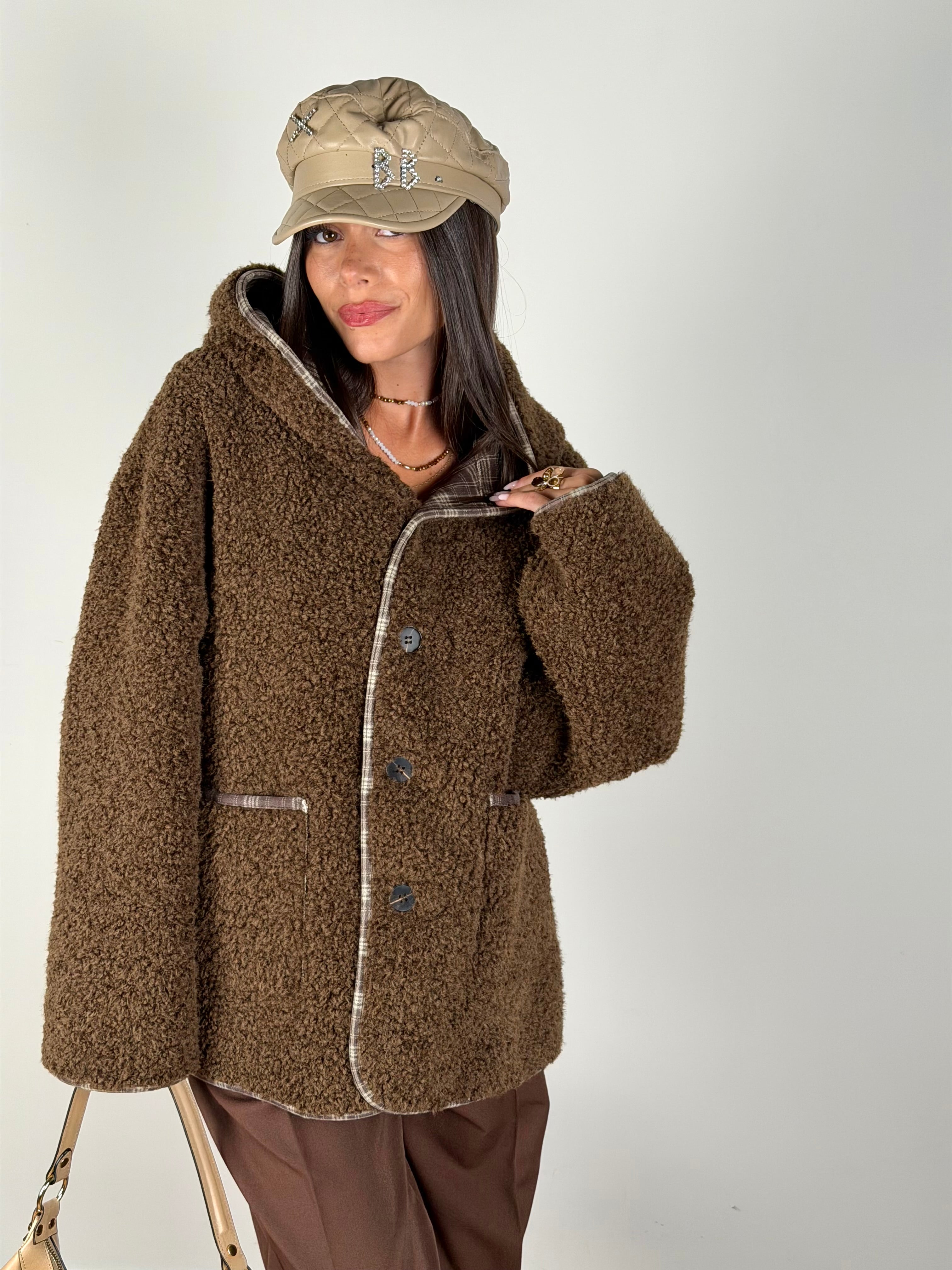 Teddy reversibile moro