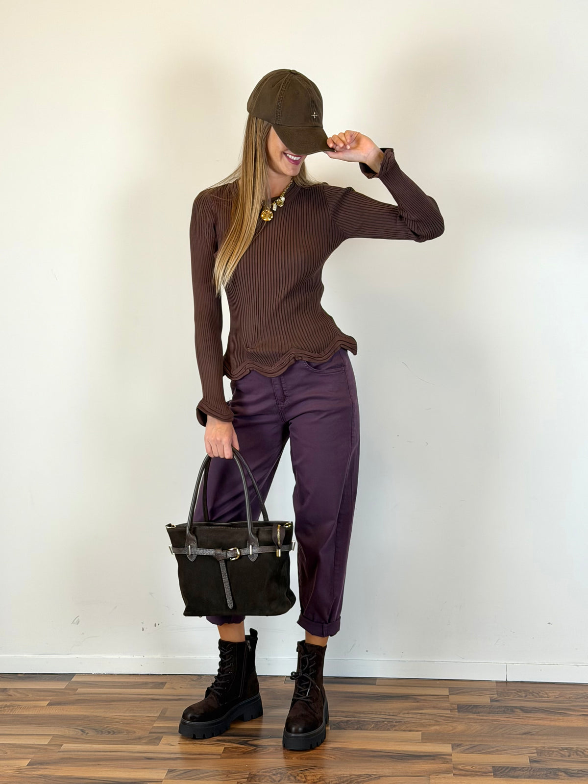Pantalone Kimmy bordeaux