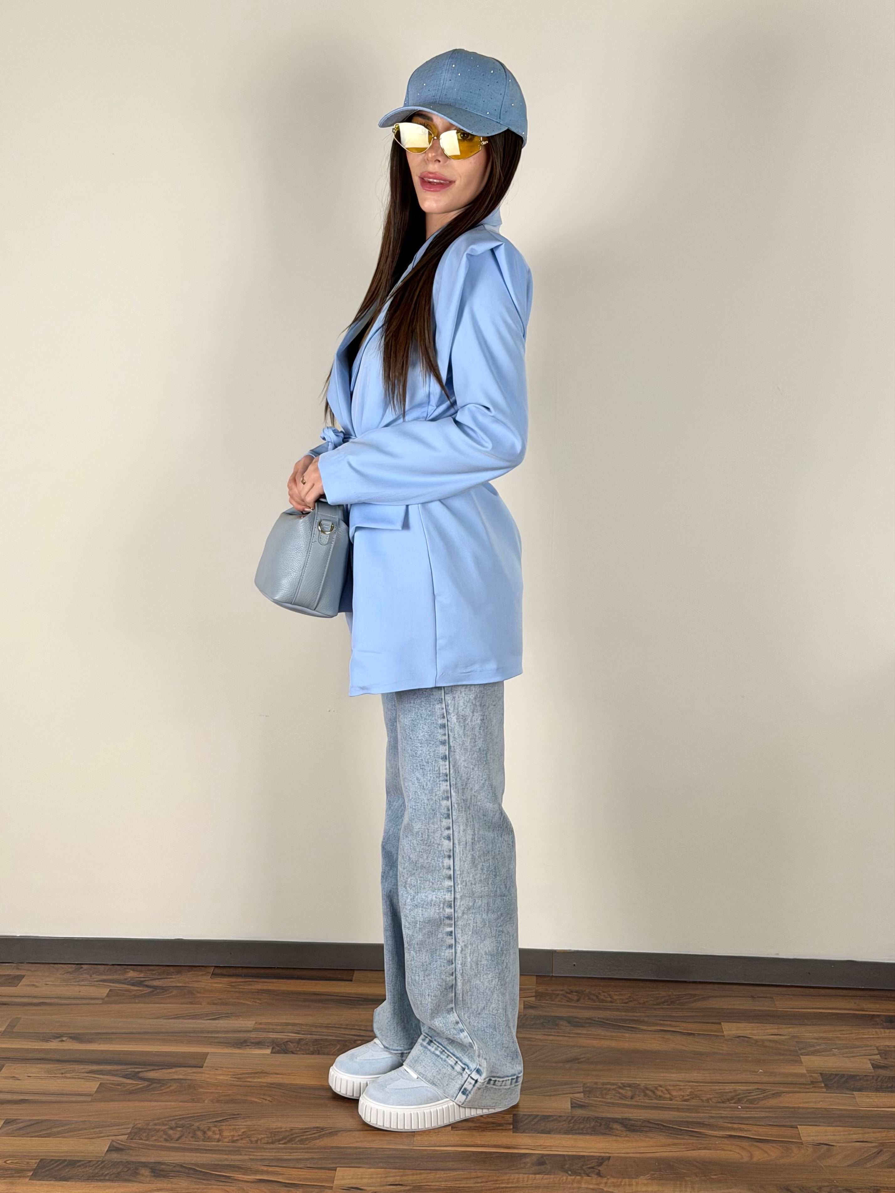 Giacca Wanessa celeste