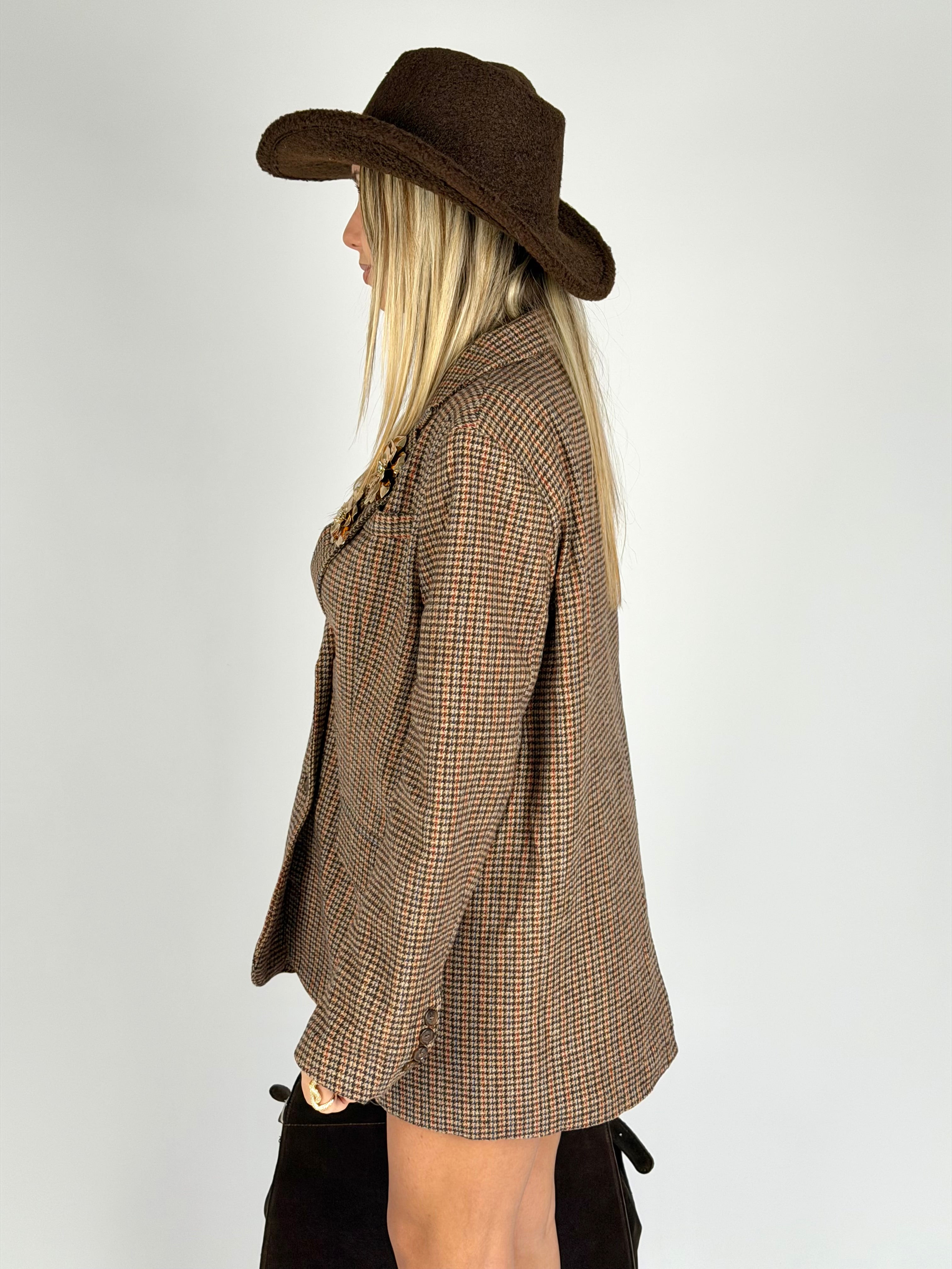 Giacca pied poule spille