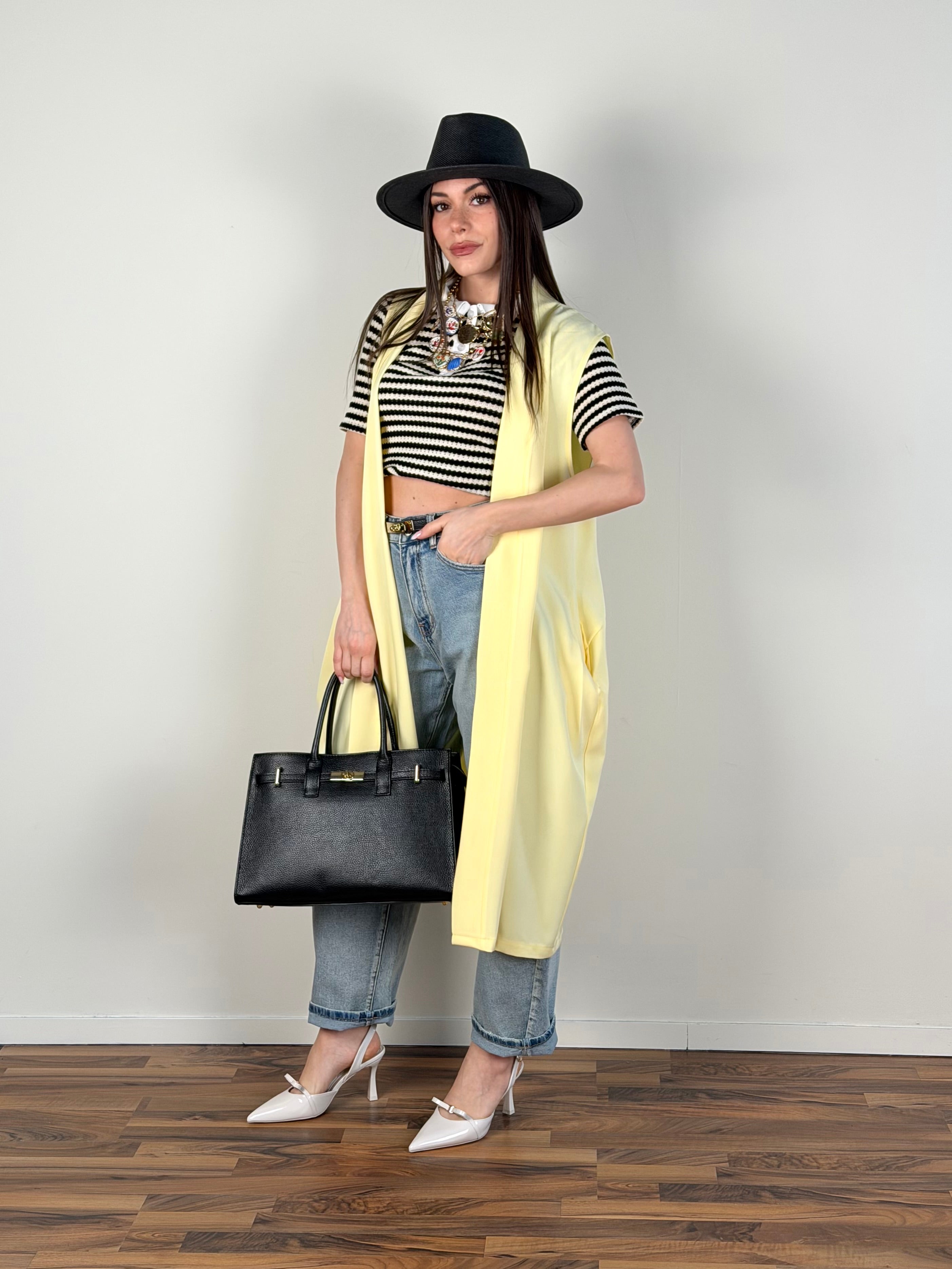 Cardigan Palermo giallo