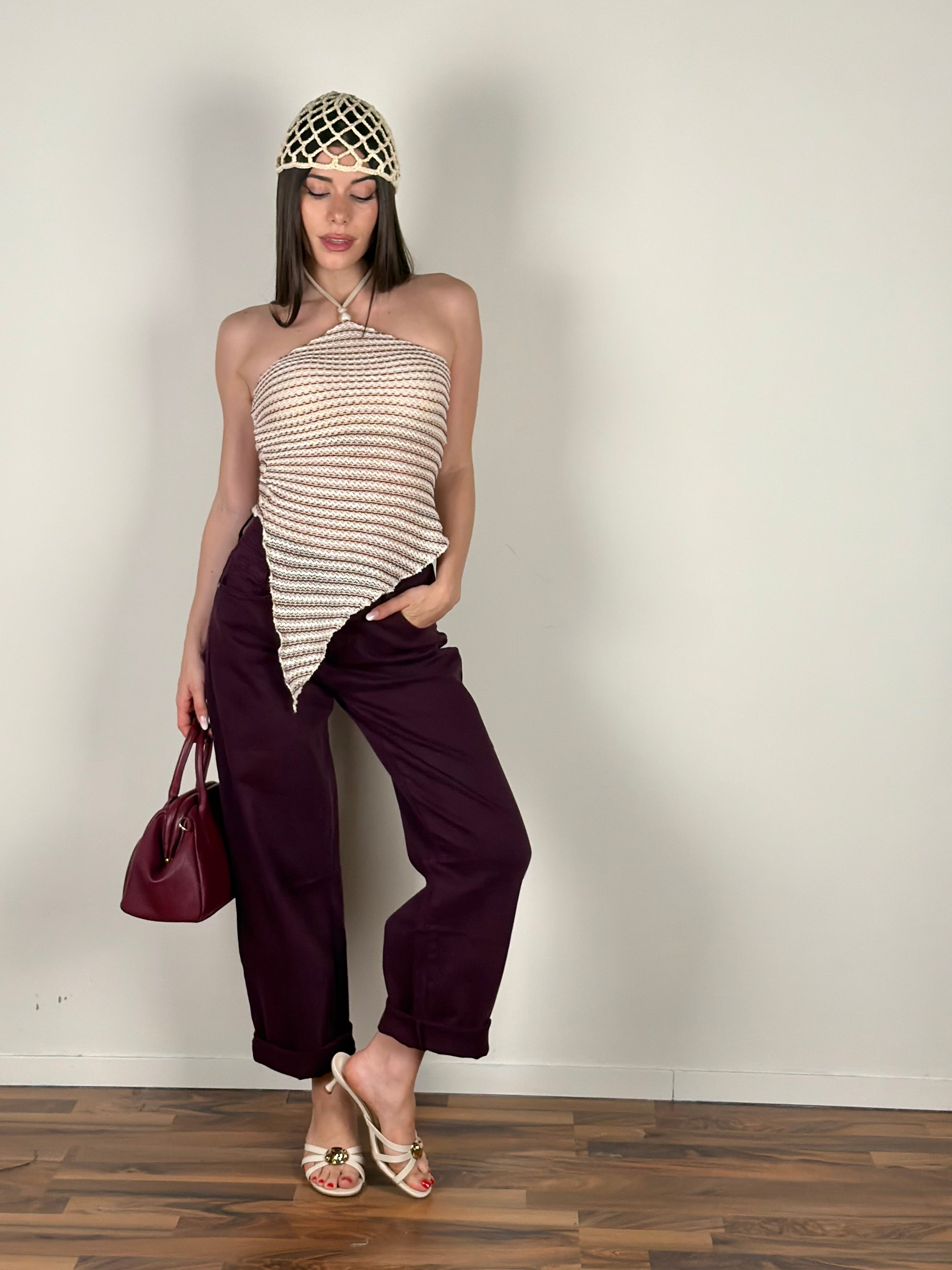 Jeans Élite bordeaux