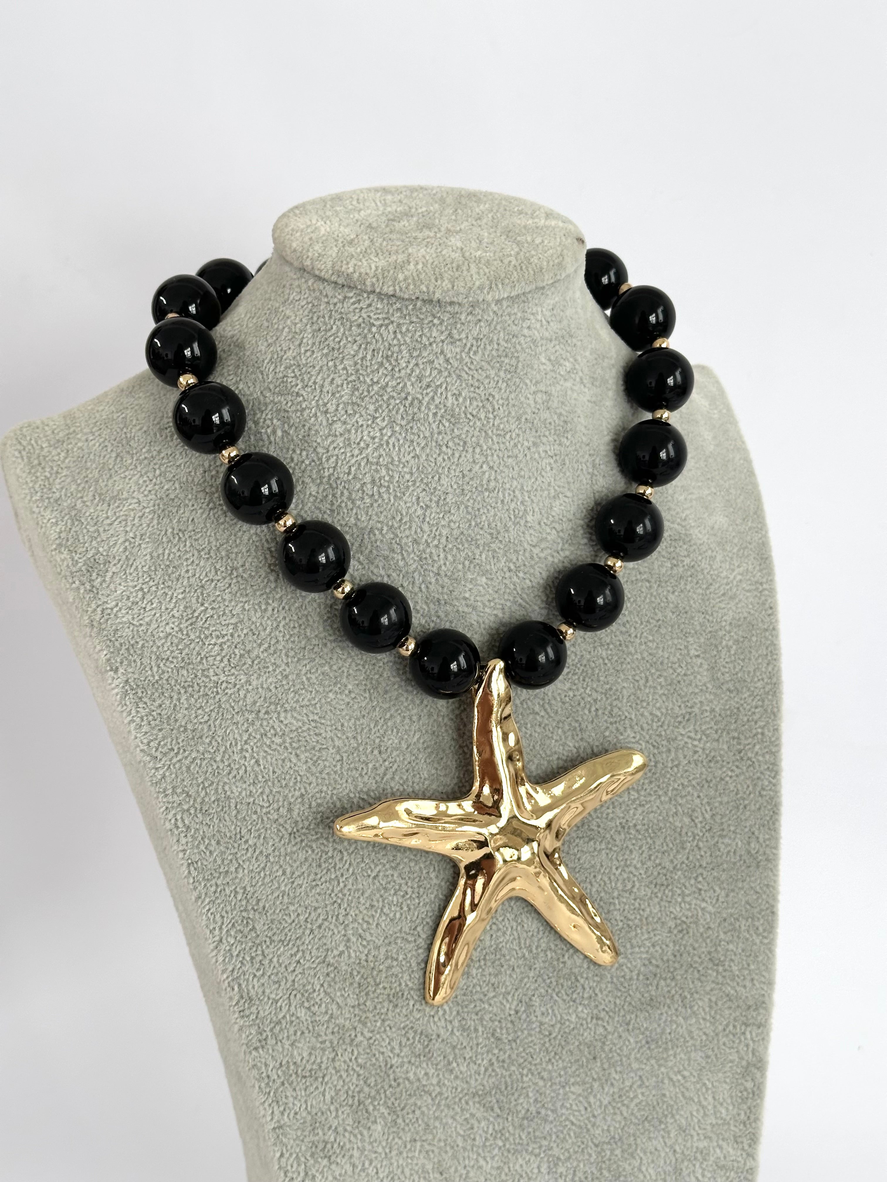 Maxi Collana perle e stella