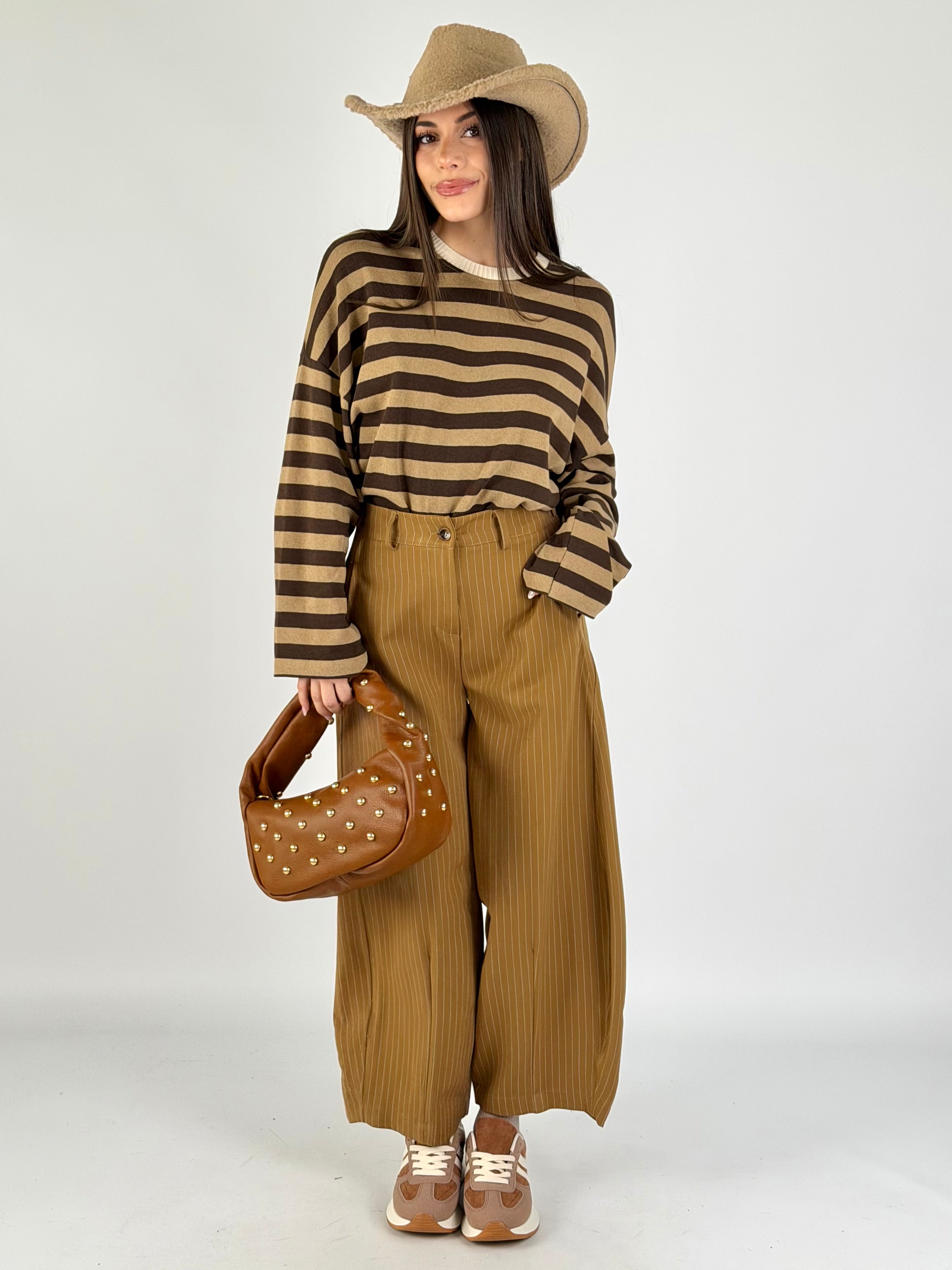 Pantalone Iris tabacco