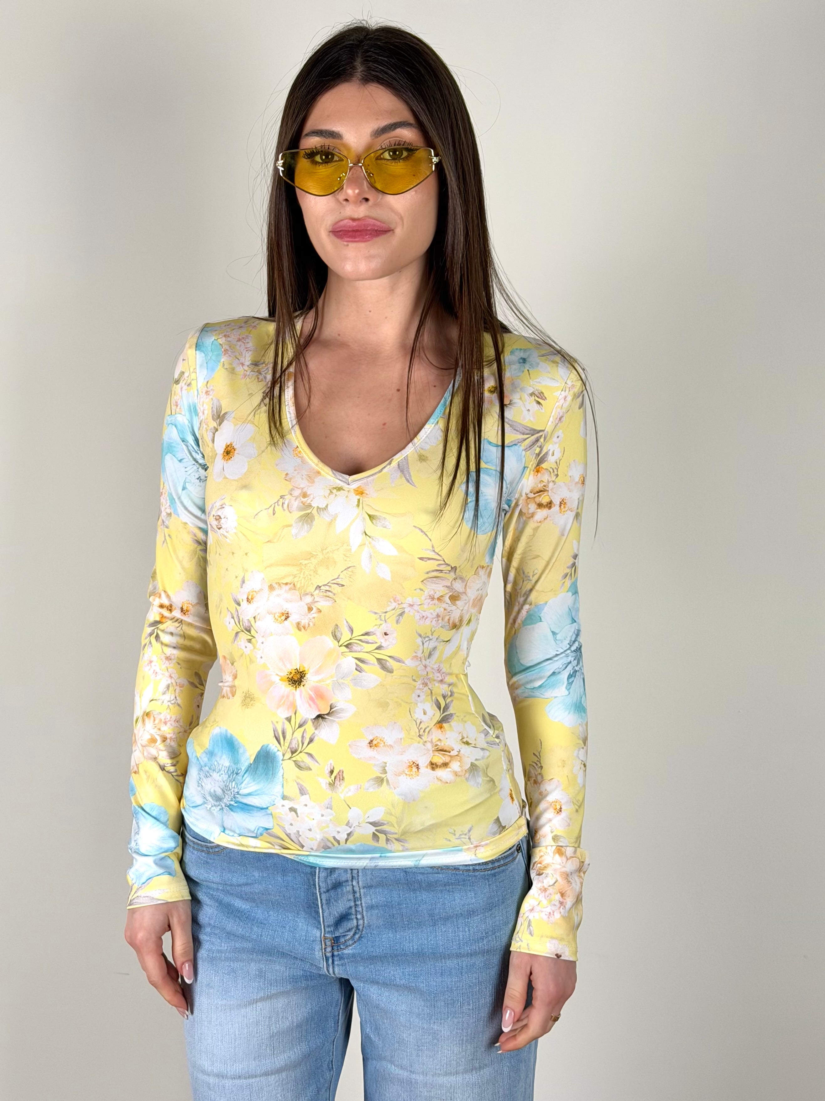 Maglia primavera gialla