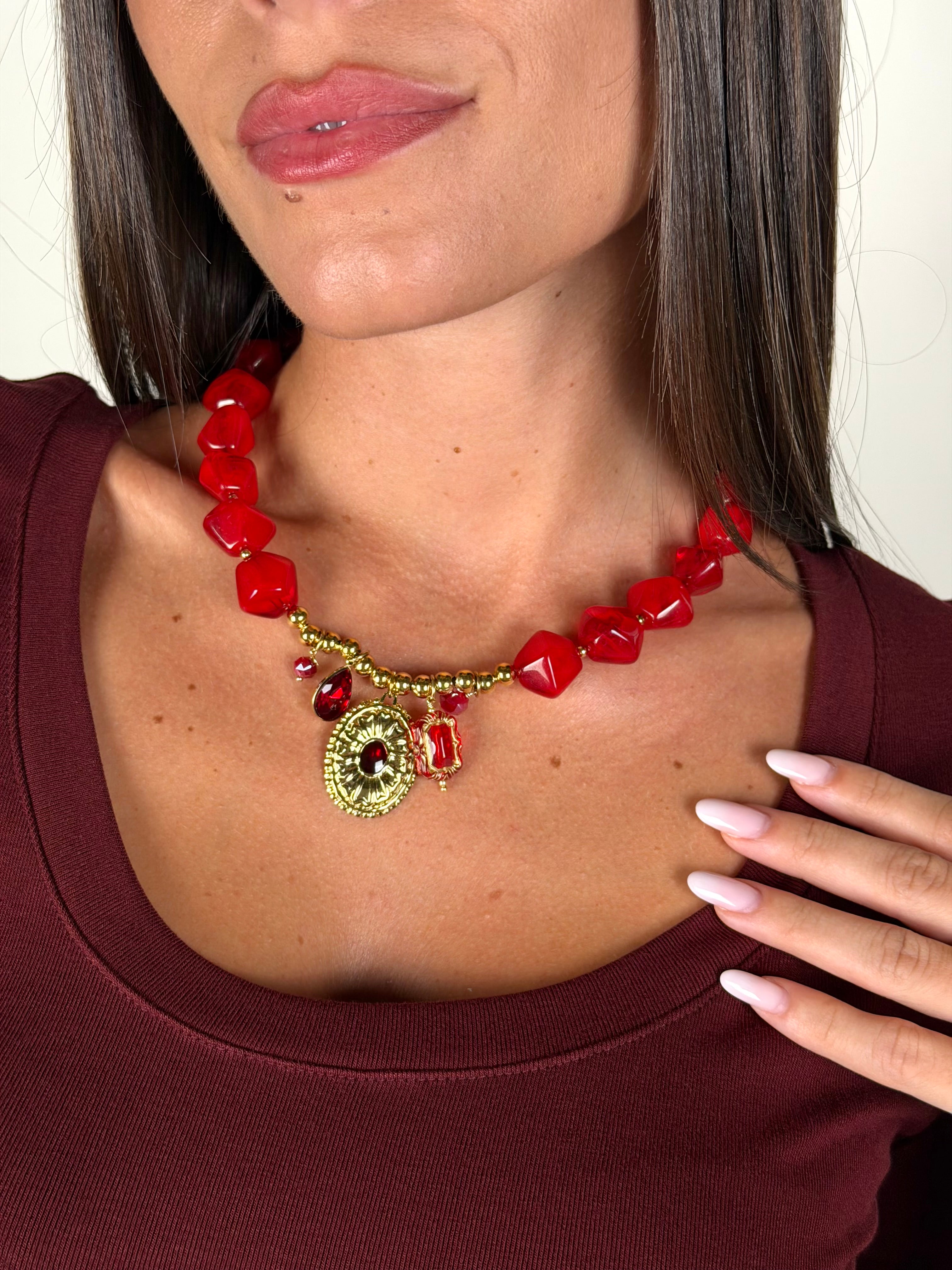 Collana Regina   - collezione regina di cuori
