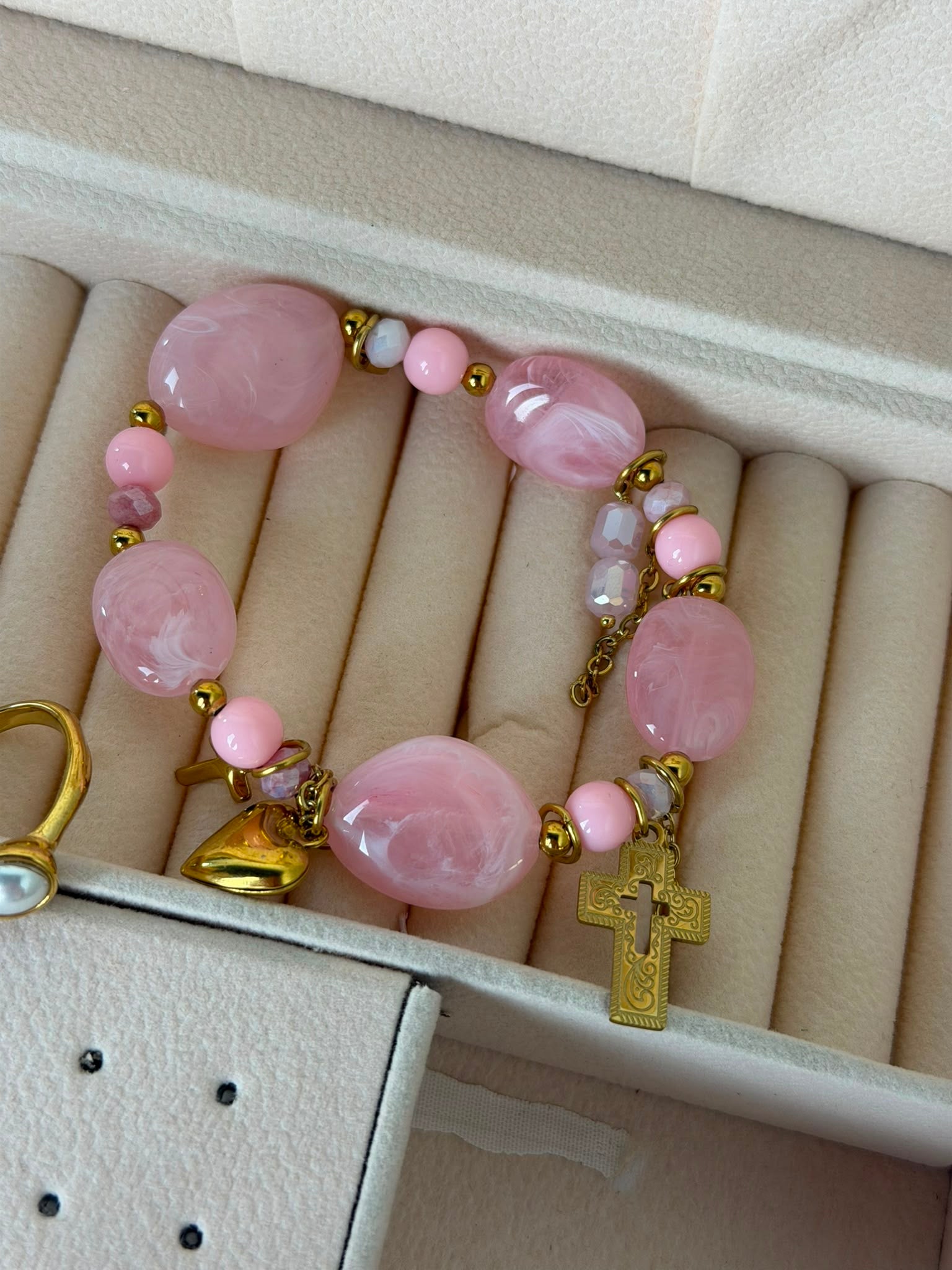 Bracciale ciondoli ROSA - collezione HAPPY