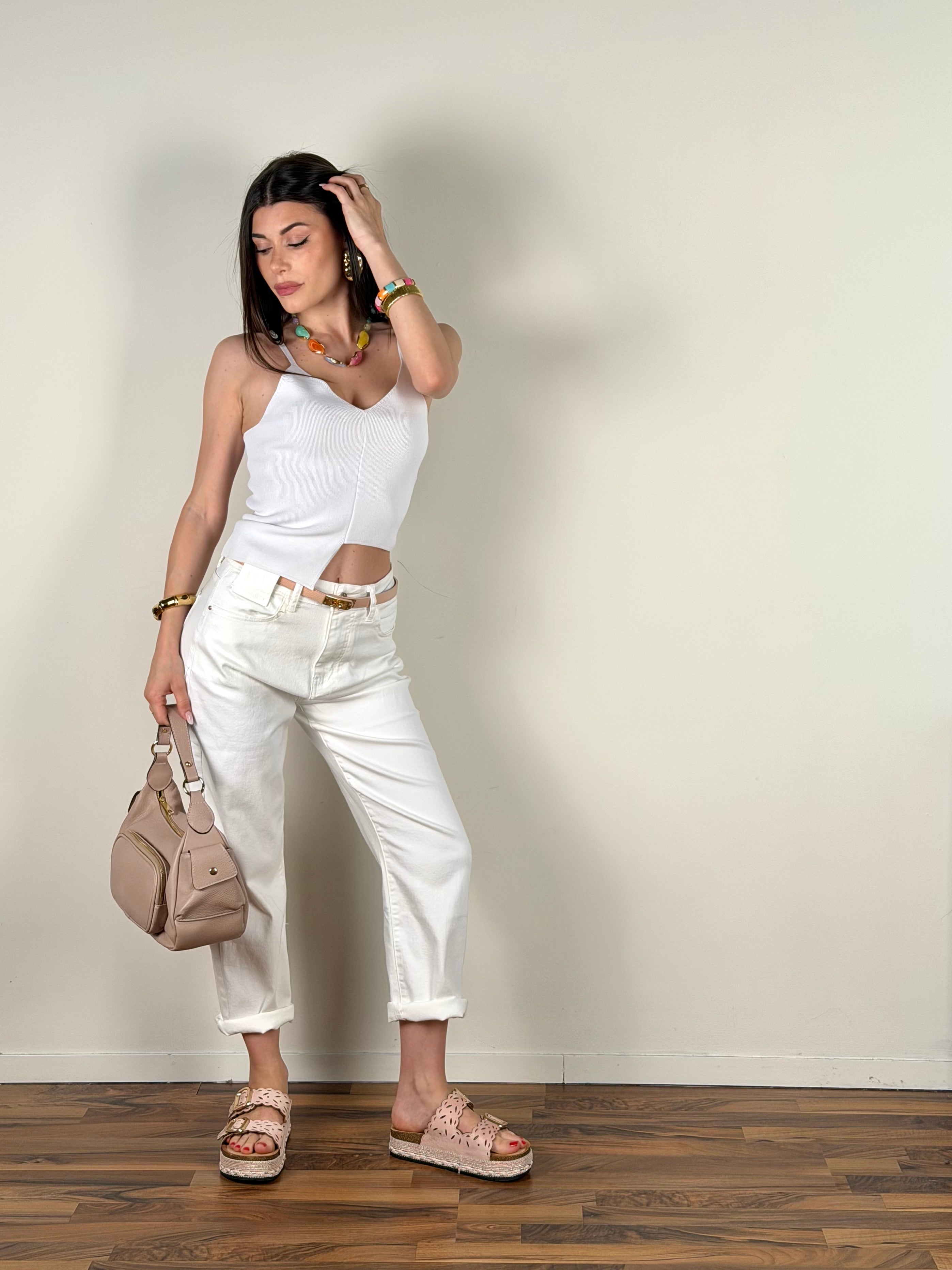 Top Miami bianco