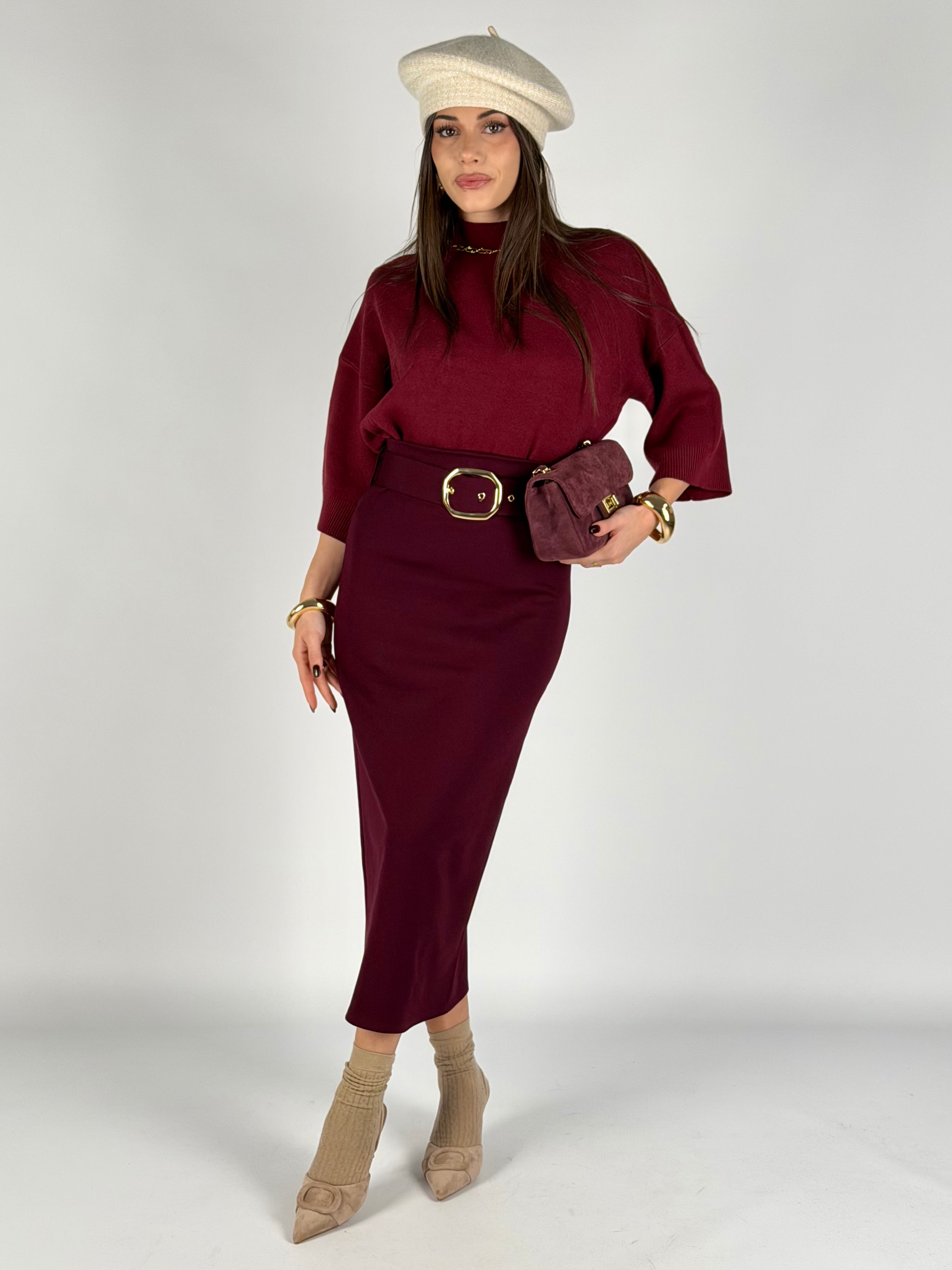 Maglia Amelie bordeaux