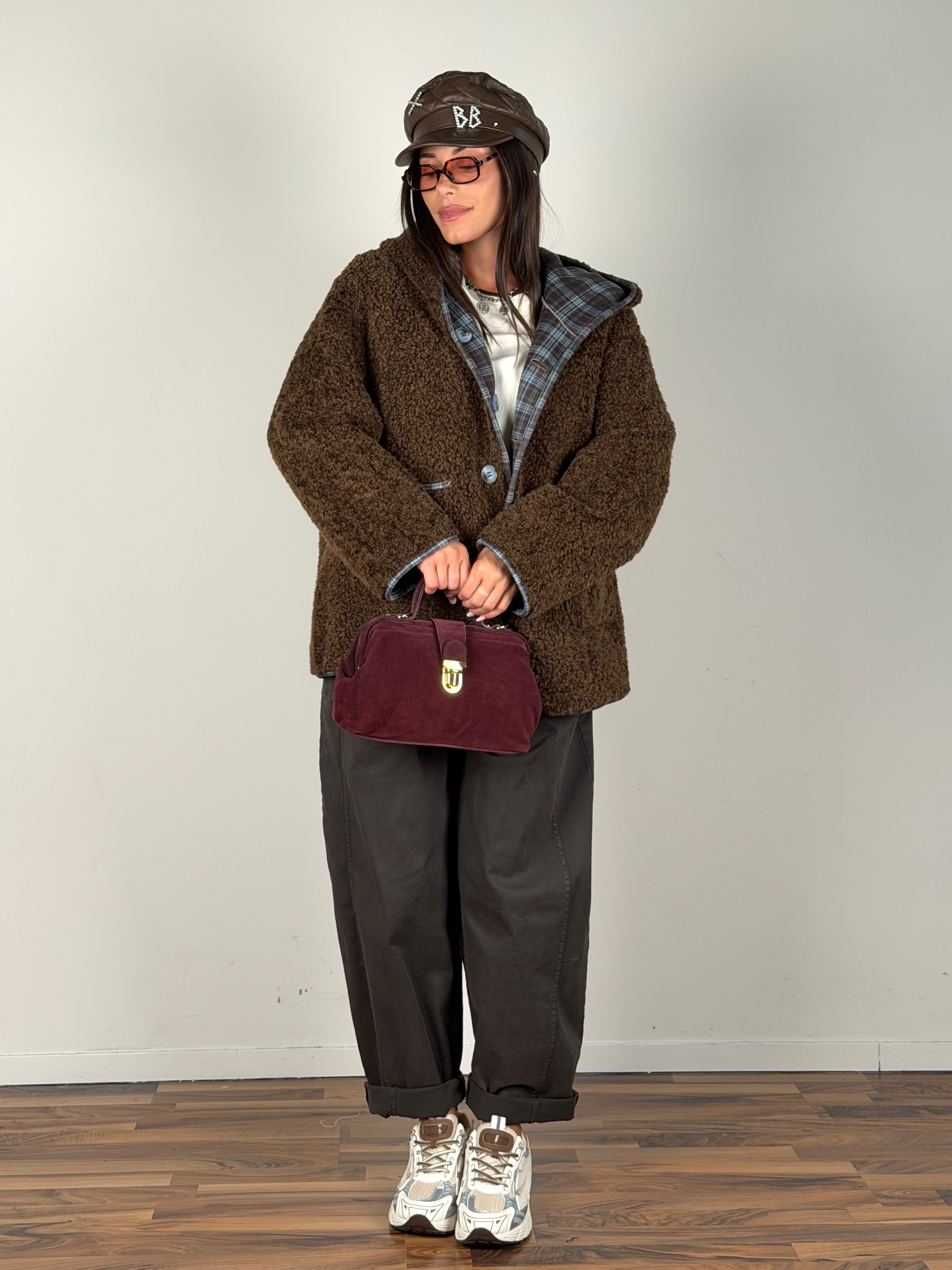 Teddy reversibile celeste