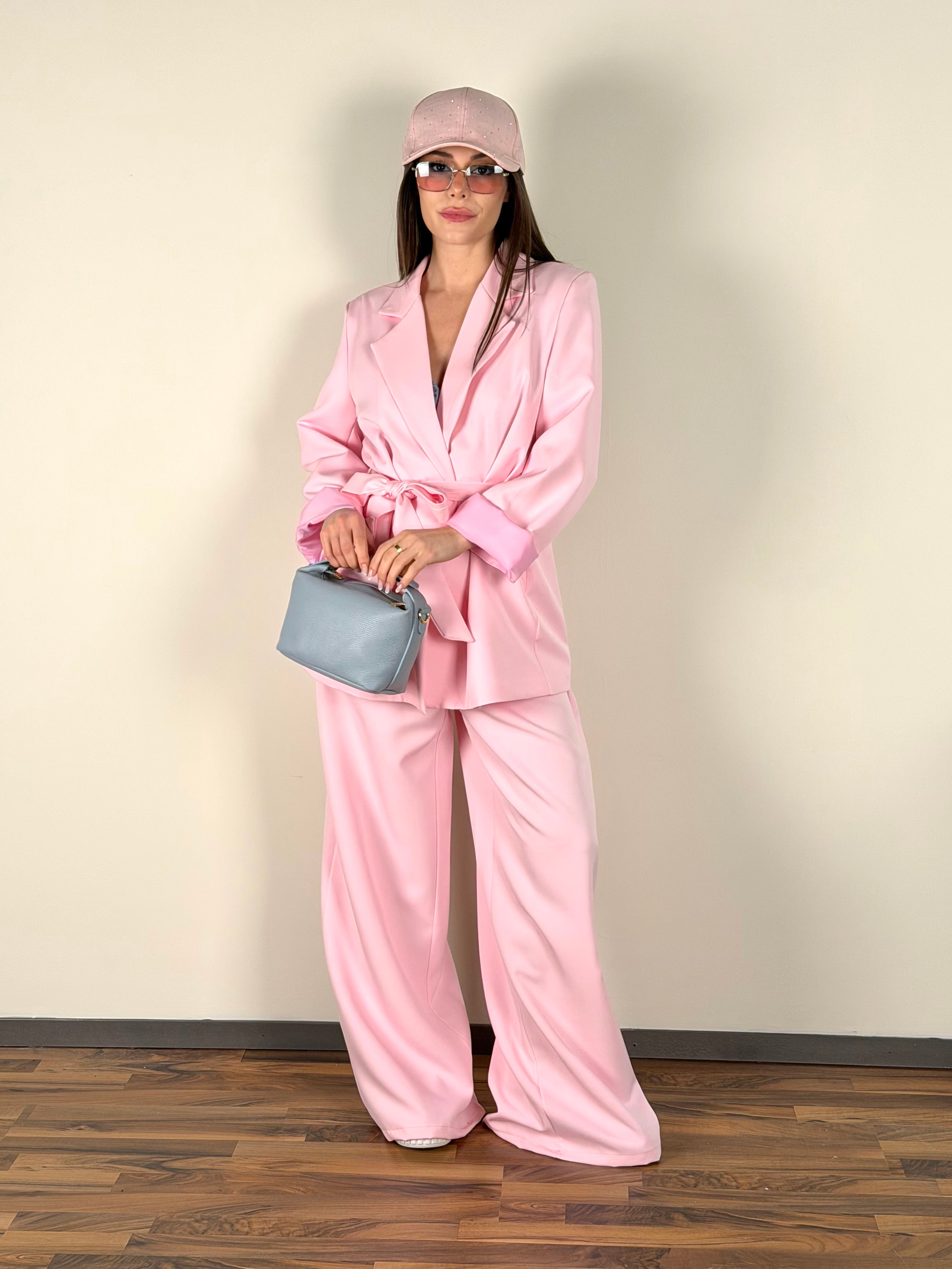 Completo fiocco rosa