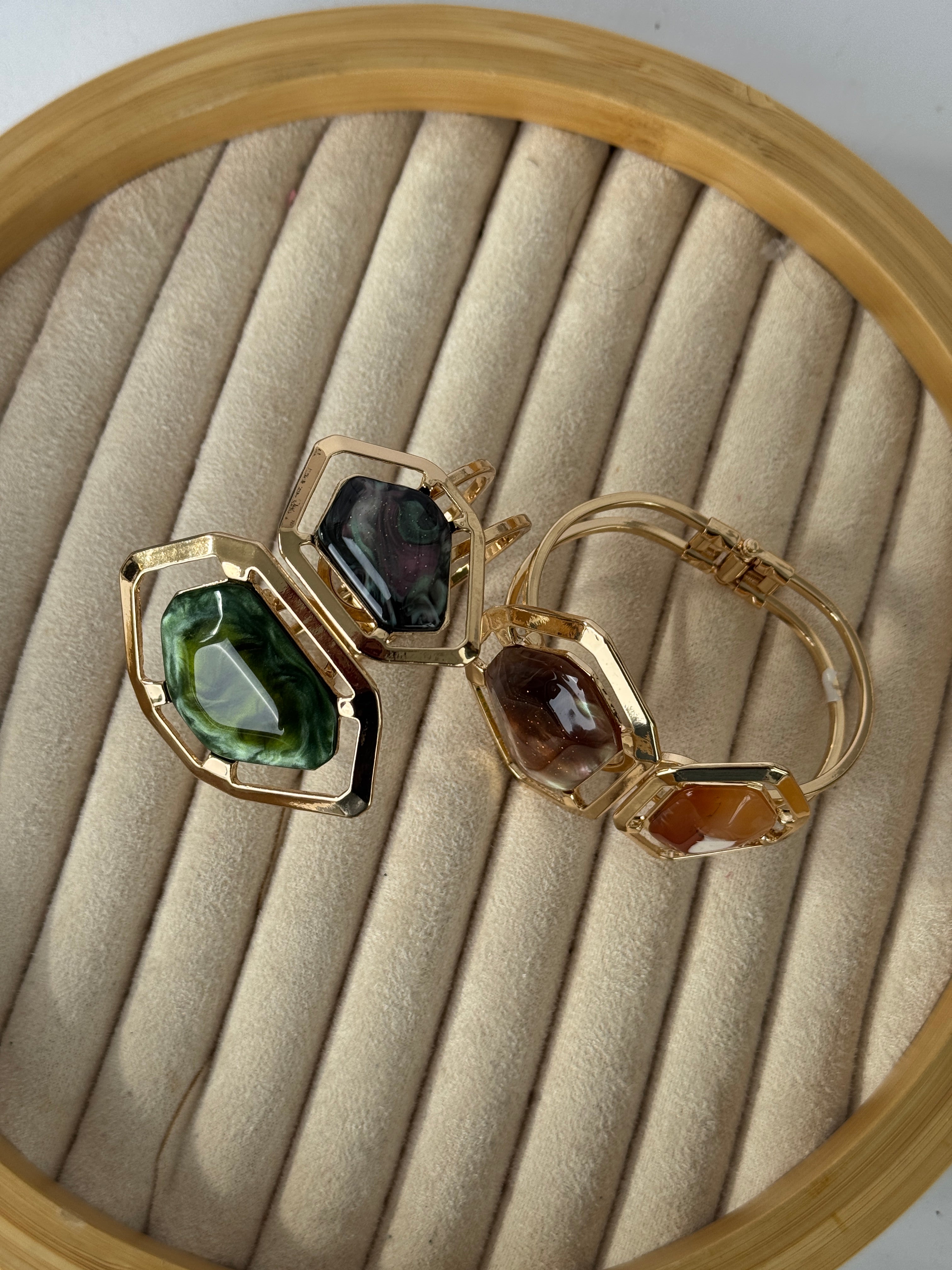 Bracciale rigido pietra - 2 colori