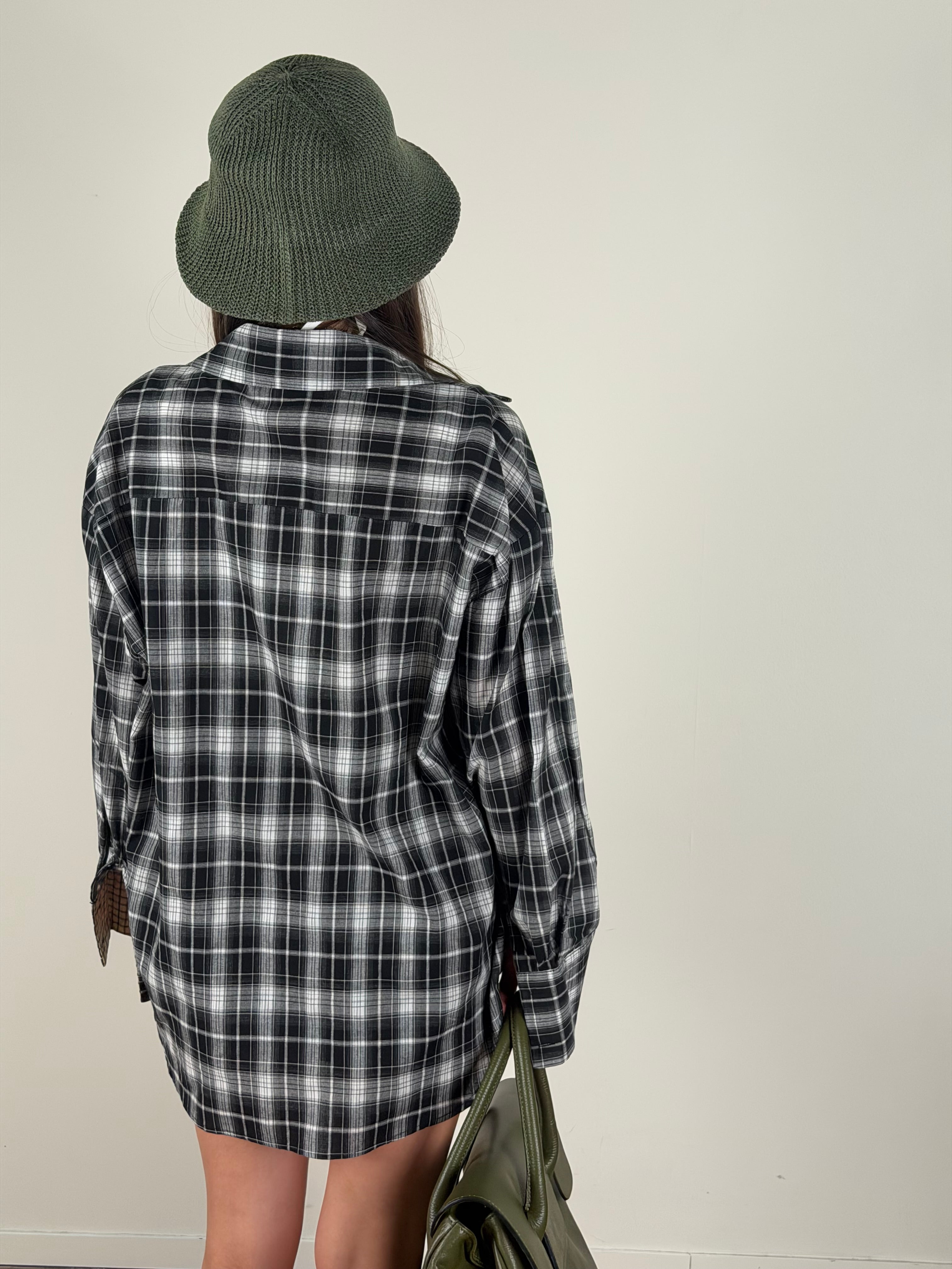 Camicia Check nero