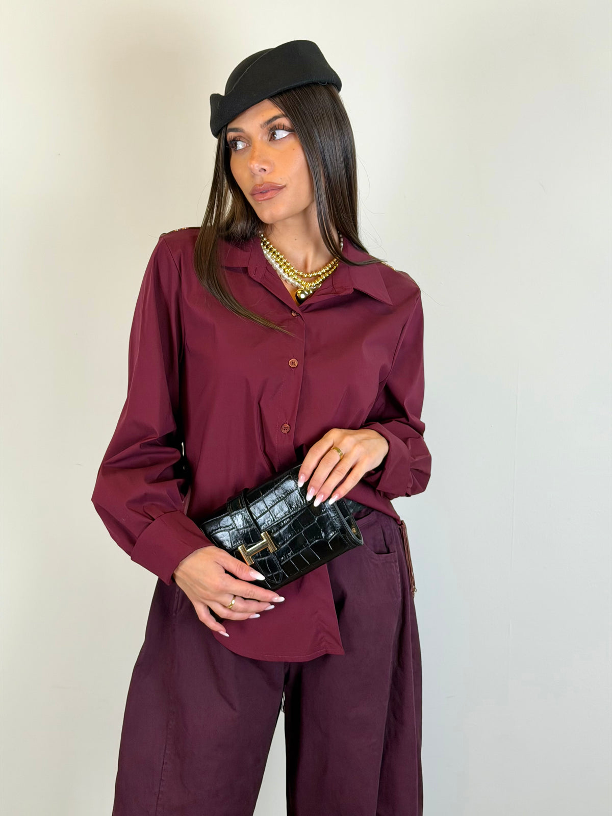 Camicia Urban bordeaux