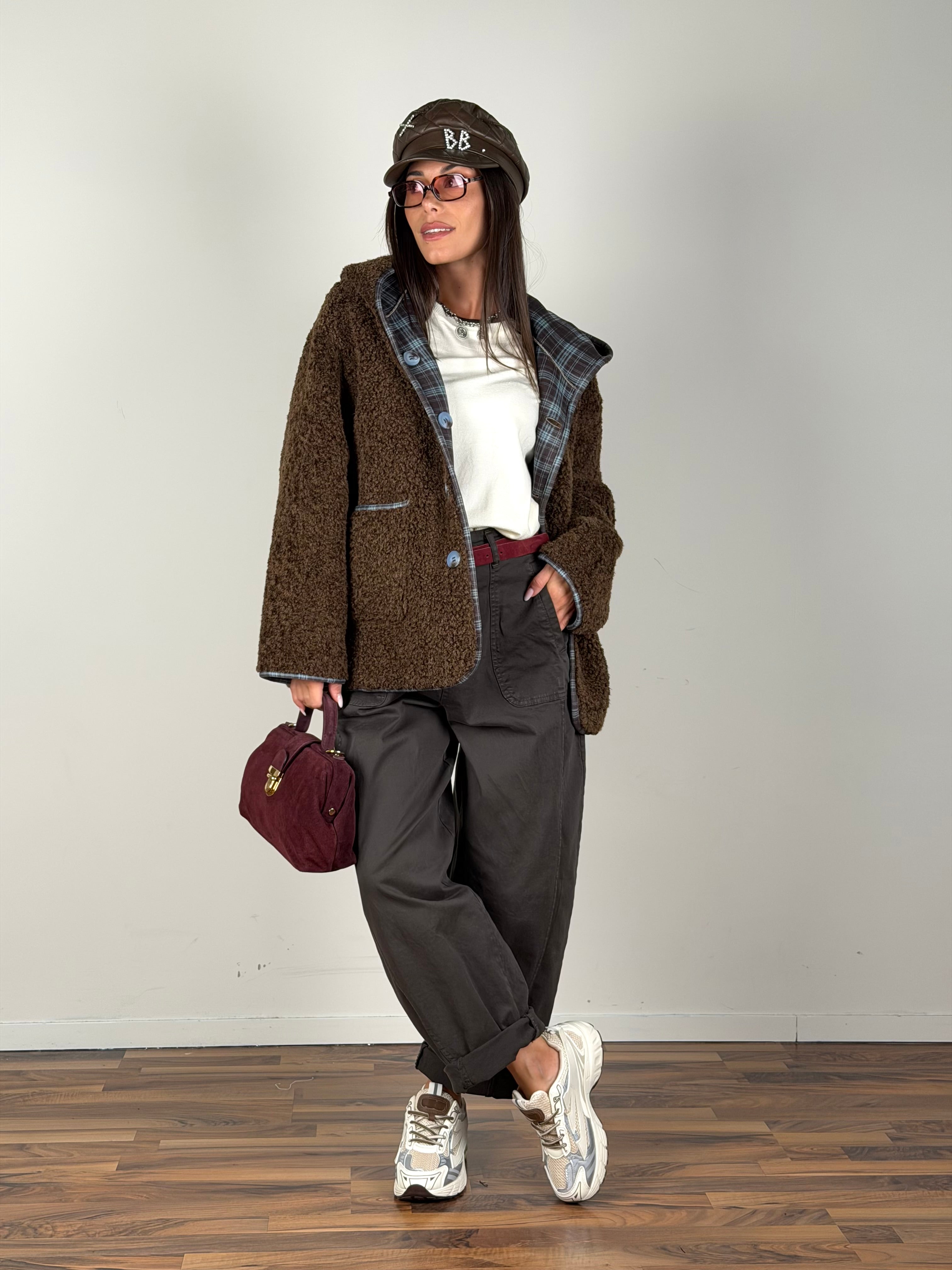 Teddy reversibile celeste