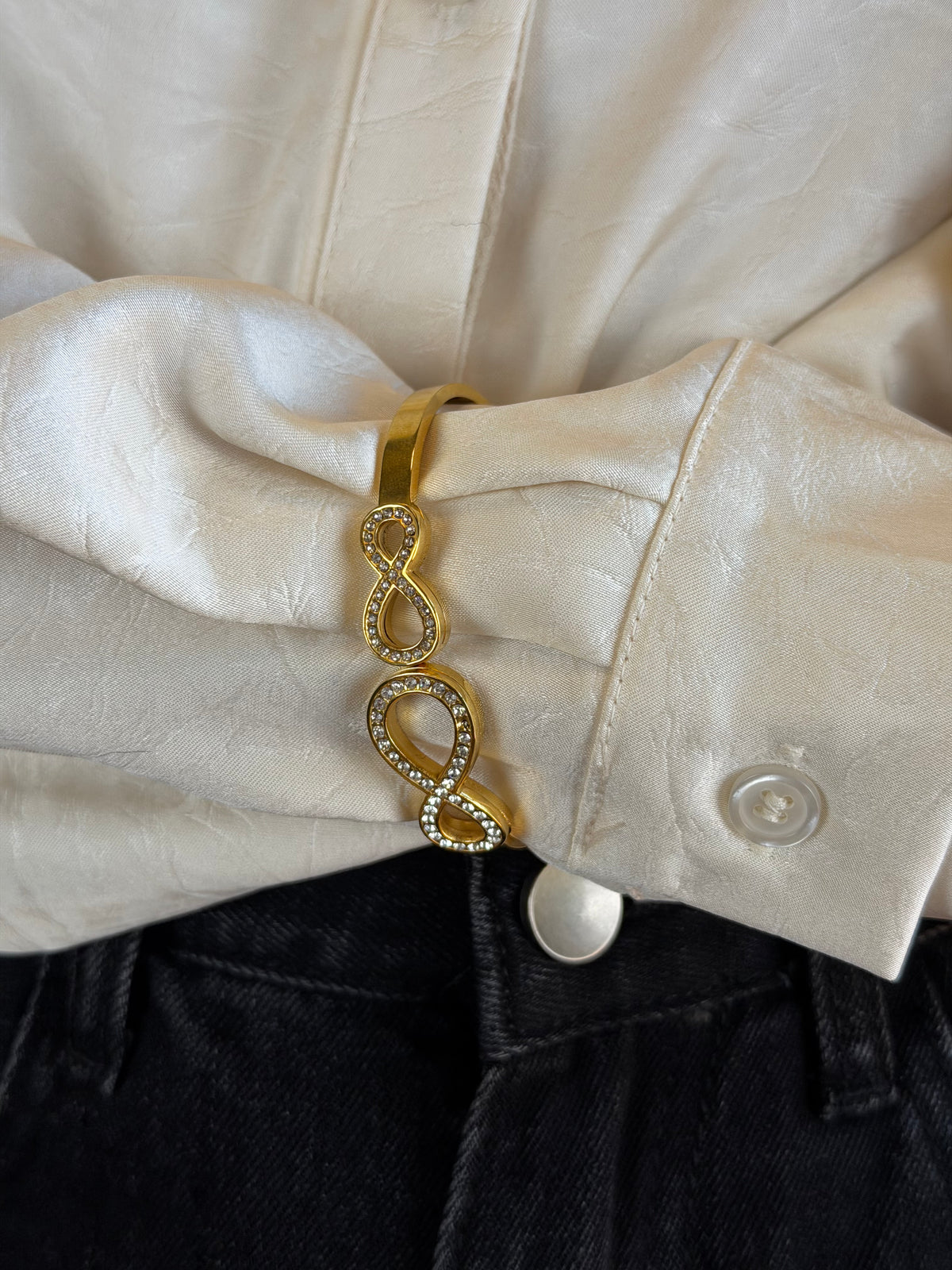 Bracciale infinito zirconato - collezione infinito
