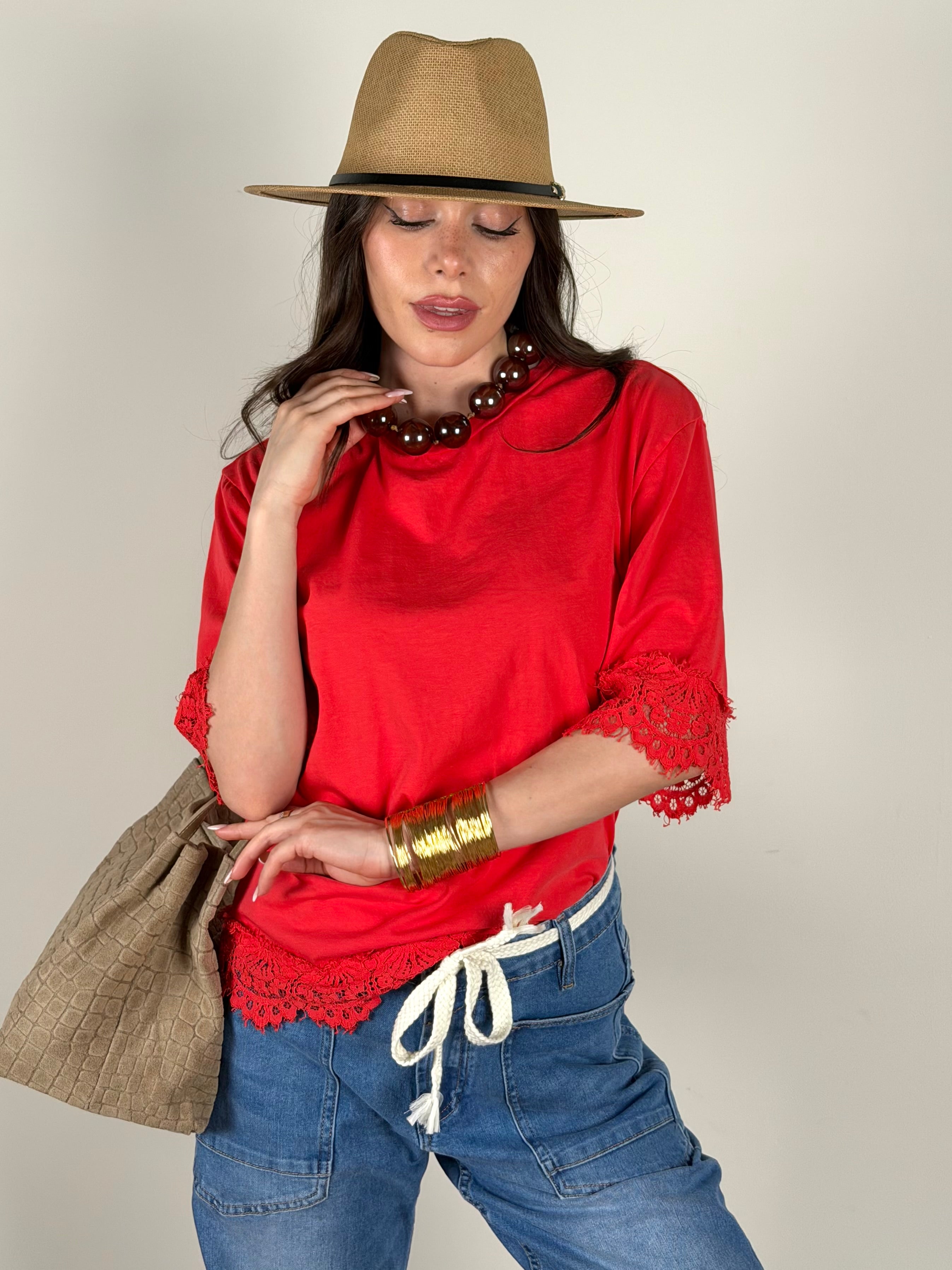 T-shirt Lara corallo