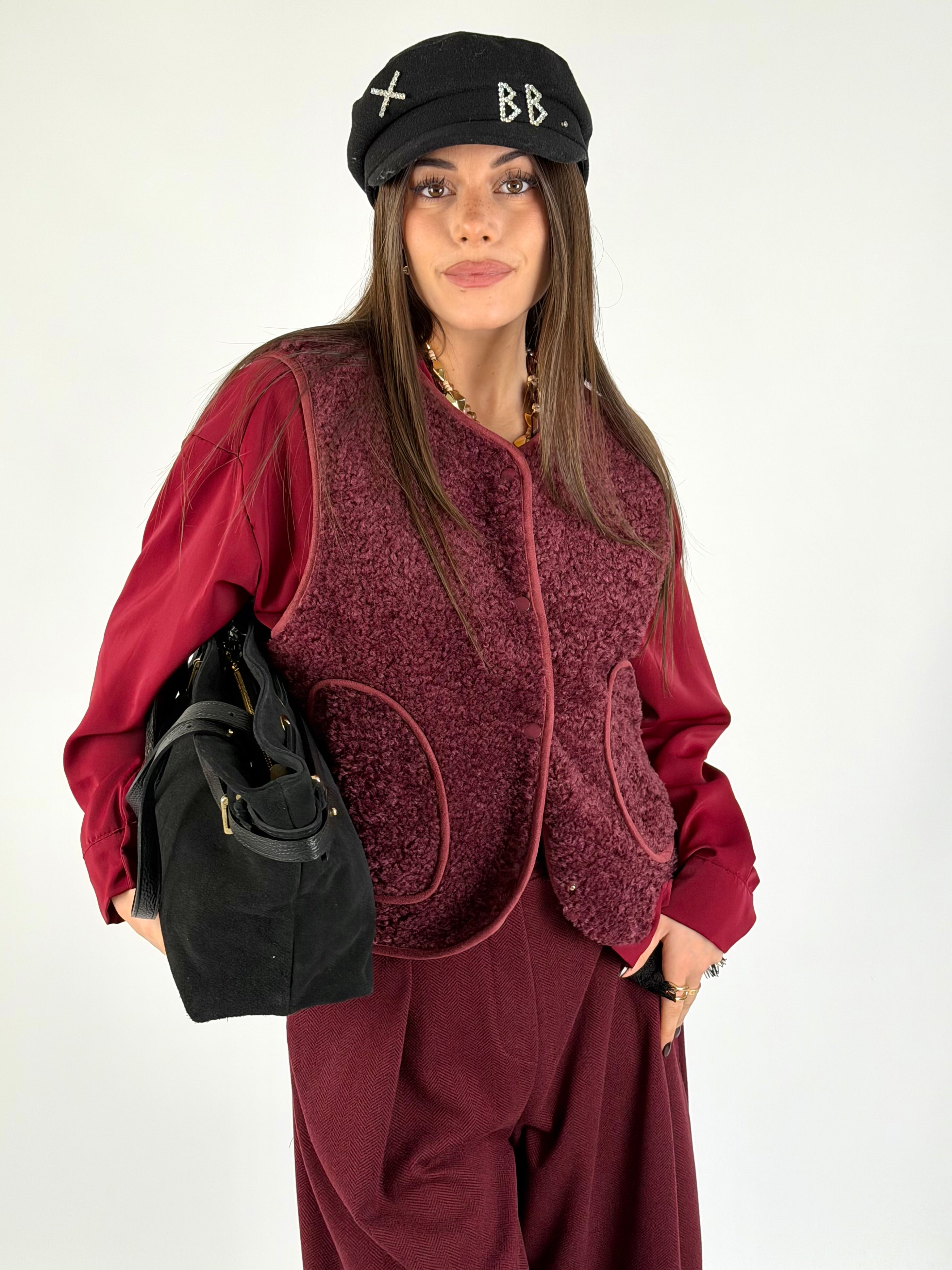 Gilet Cecy bordeaux