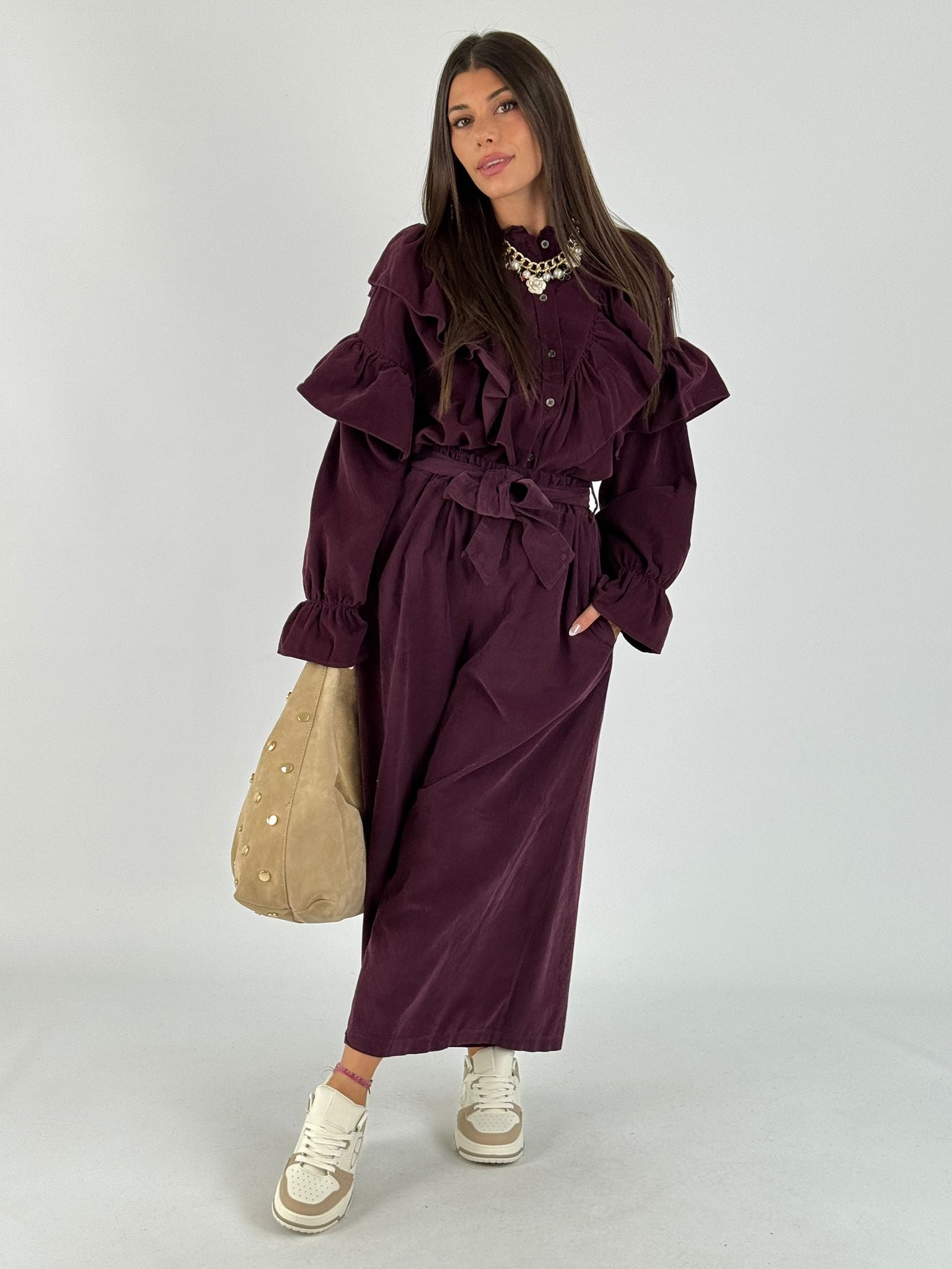 Pantalone valencia prugna