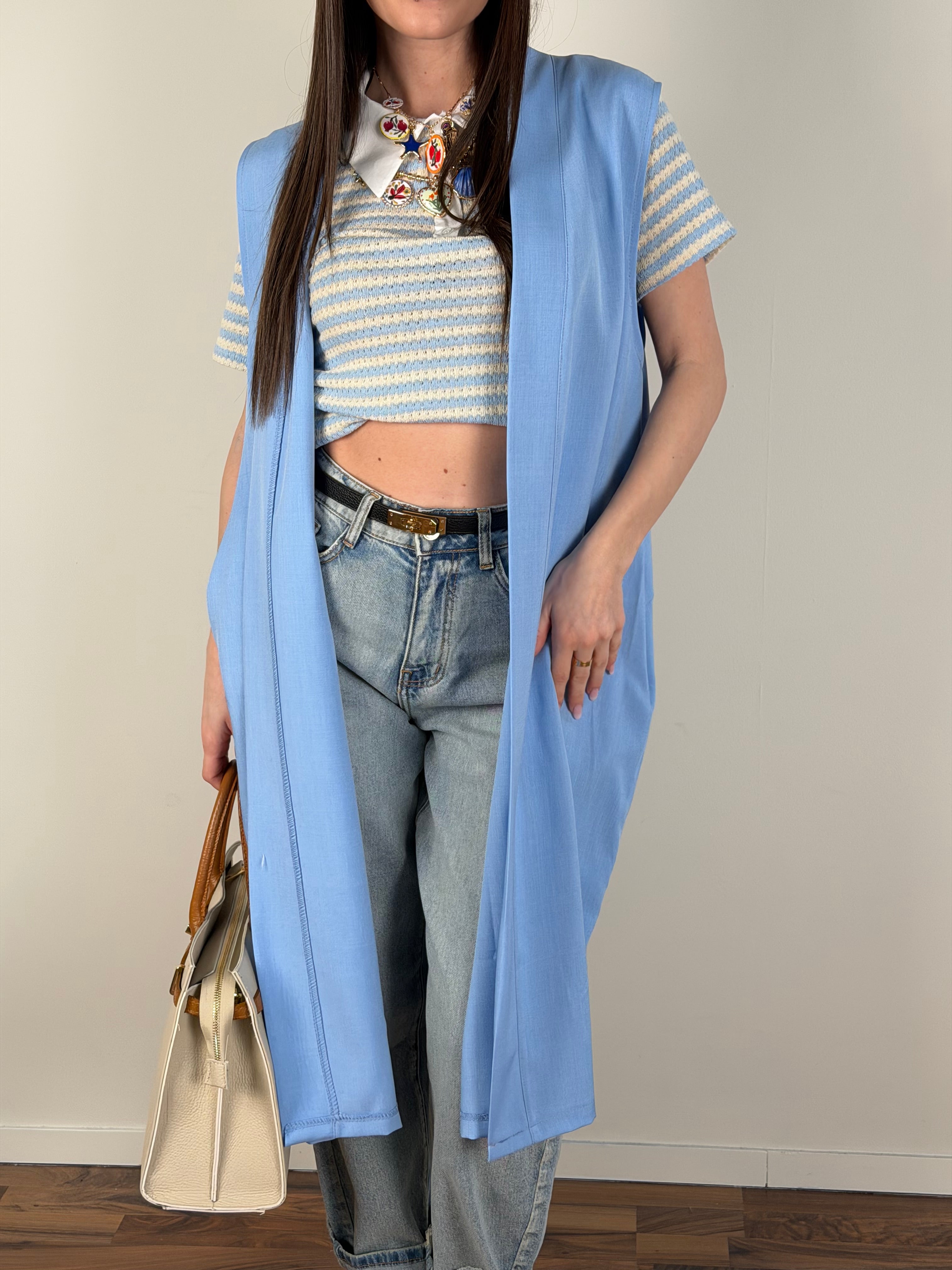 Cardigan Palermo celeste