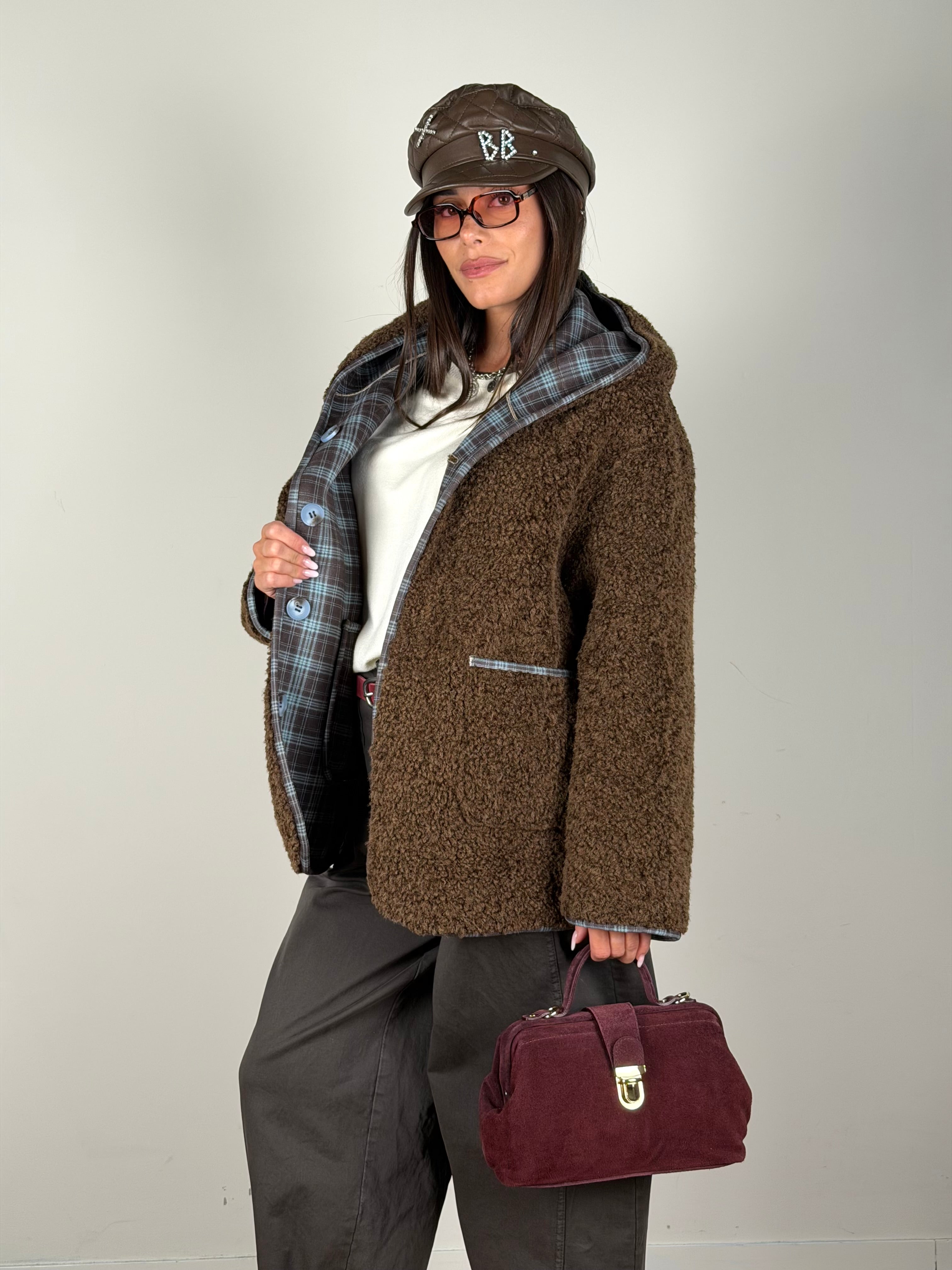 Teddy reversibile celeste