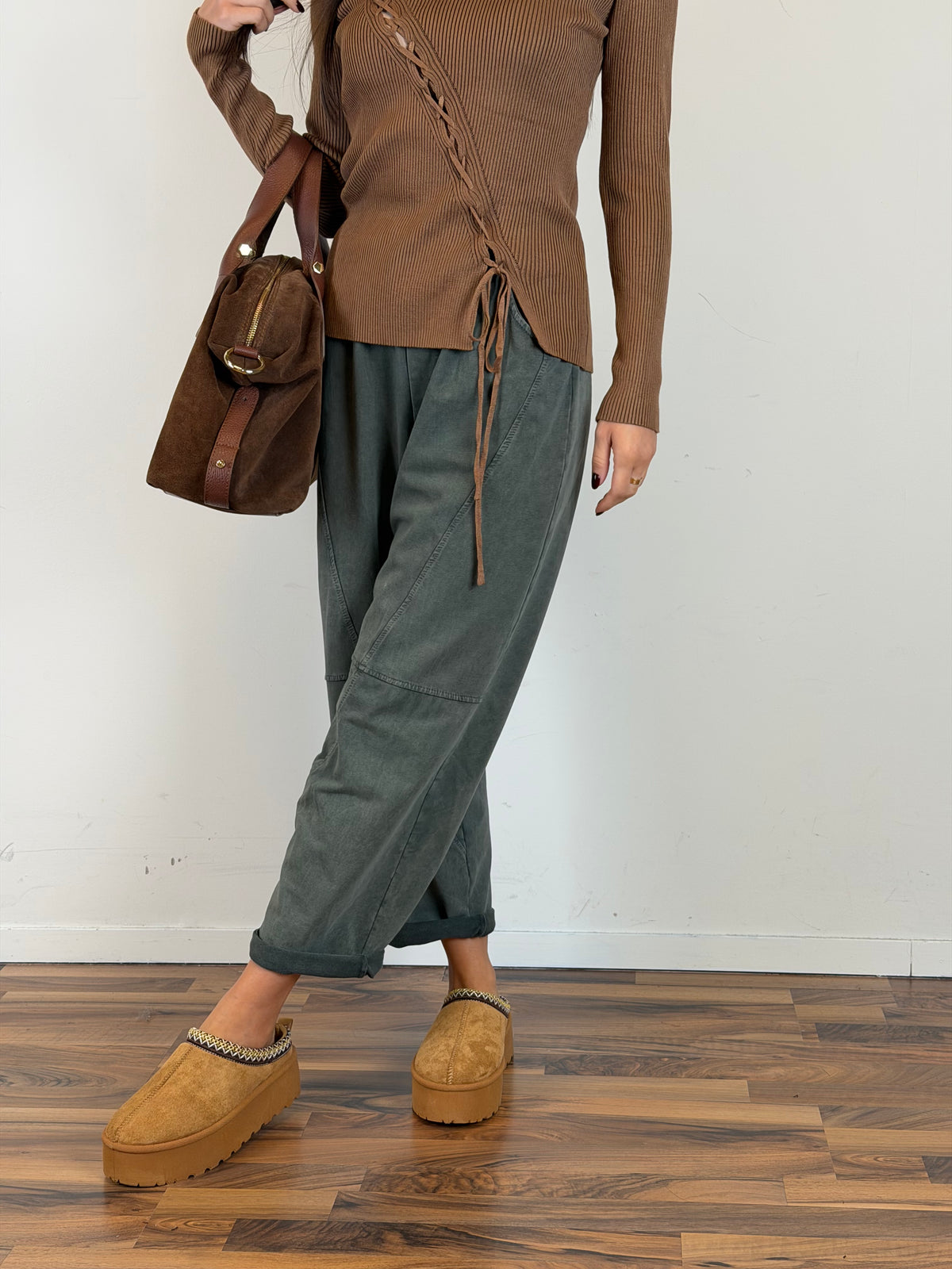 Pantalone Wash verde