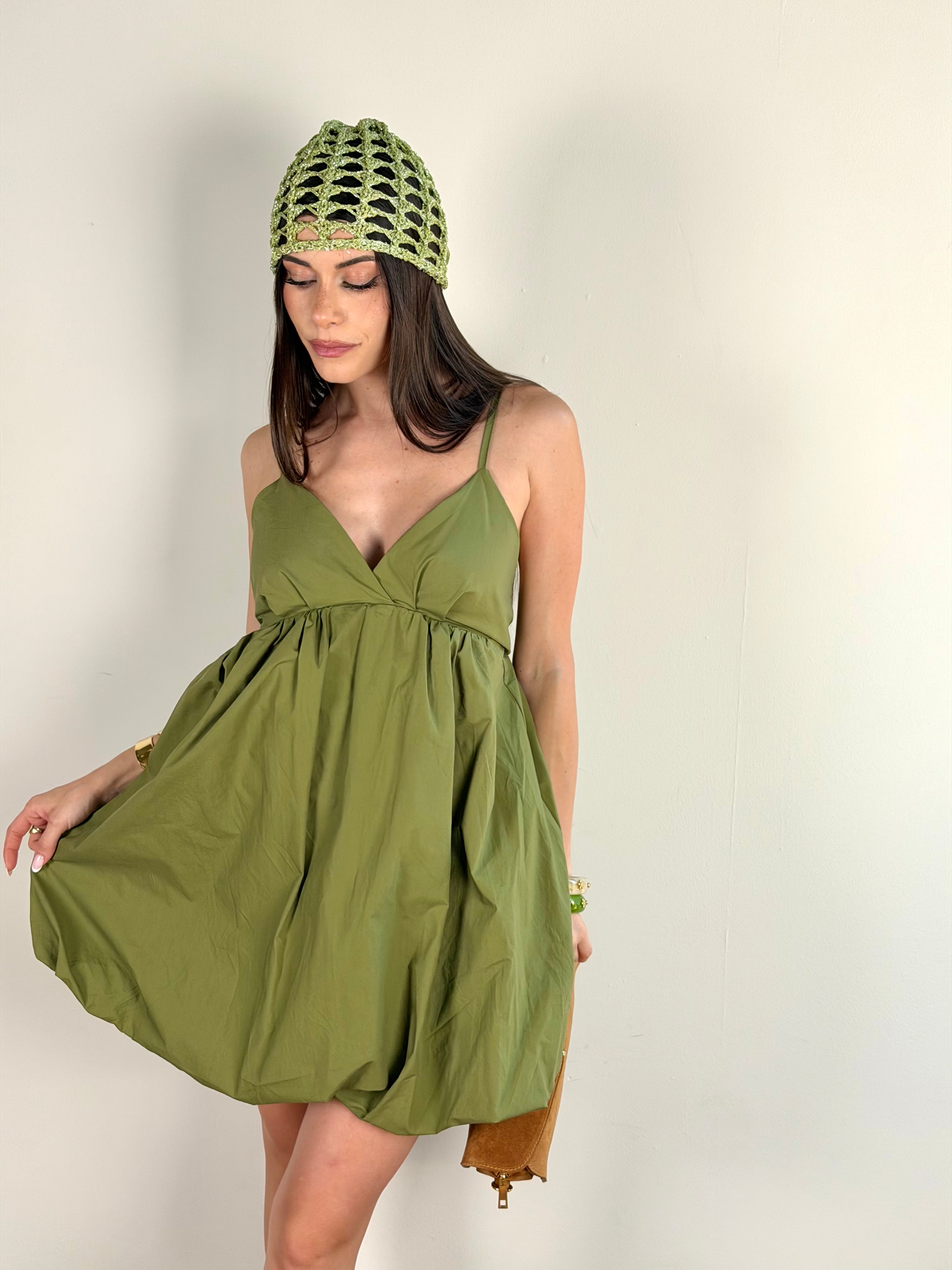 Abito fiocco verde